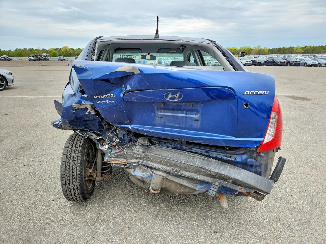 2006 Hyundai Accent Gls Blue vin: KMHCN46C46U013385