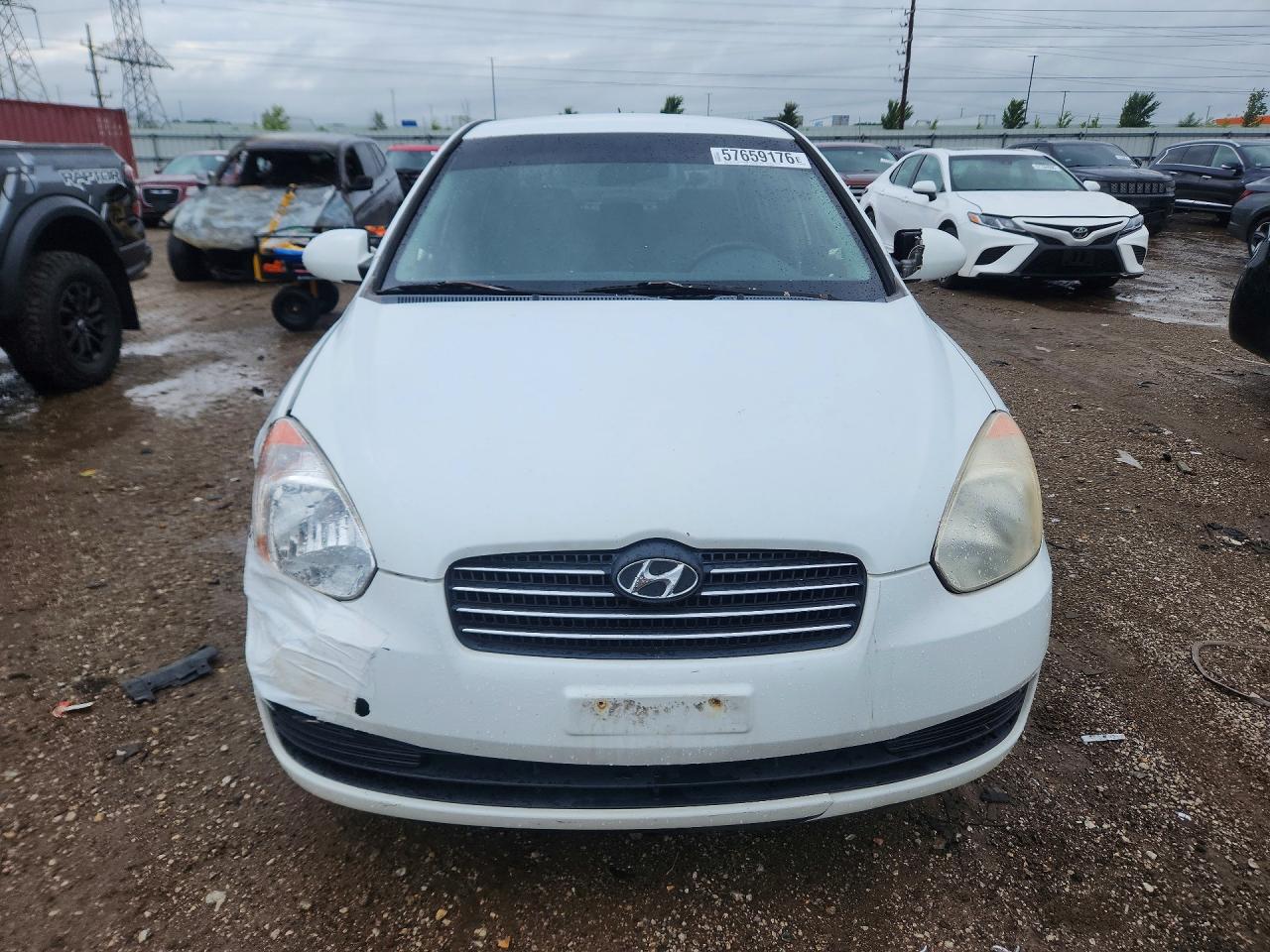2006 Hyundai Accent Gls Белый vin: KMHCN46C46U026962
