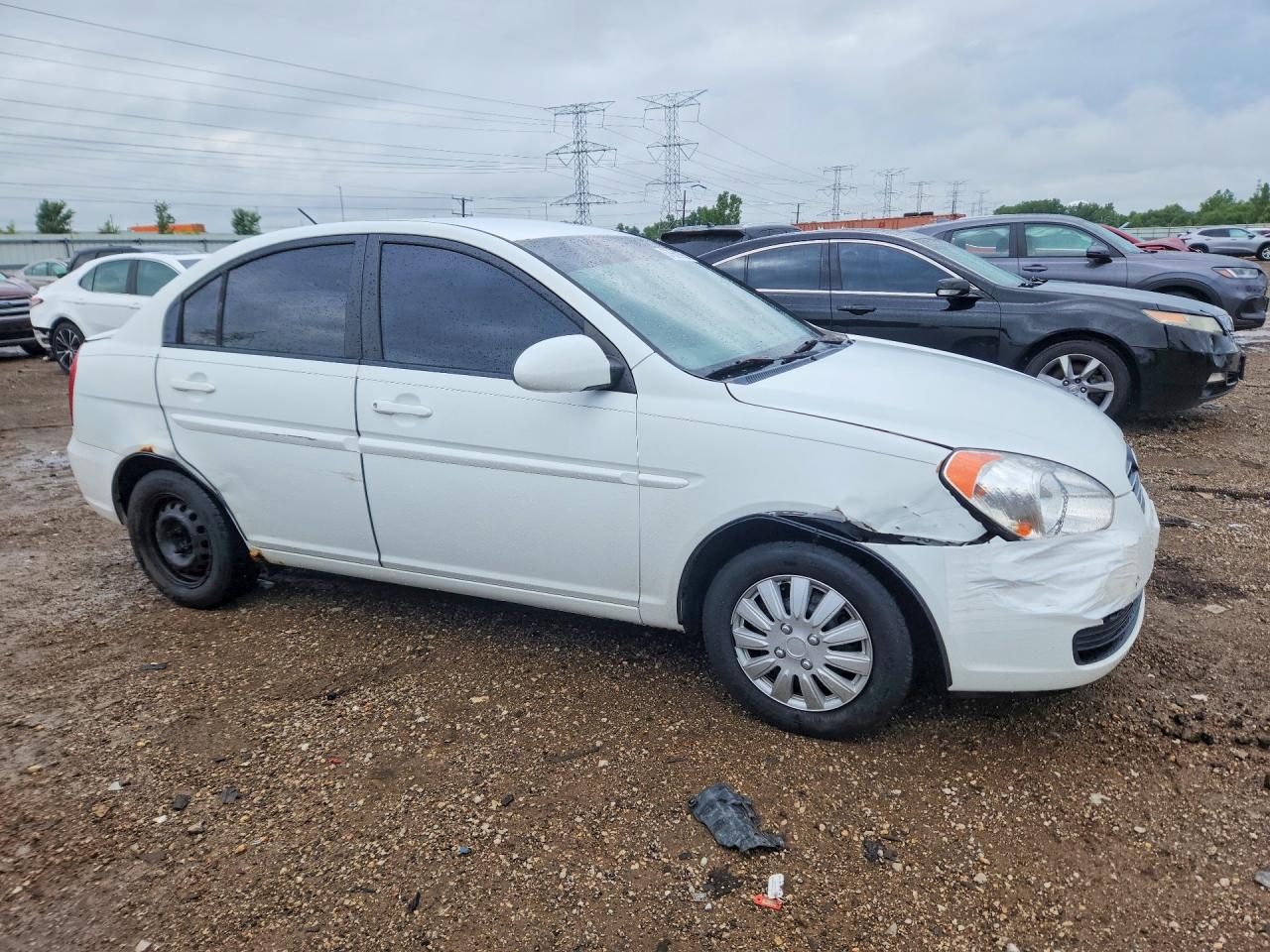 2006 Hyundai Accent Gls Белый vin: KMHCN46C46U026962