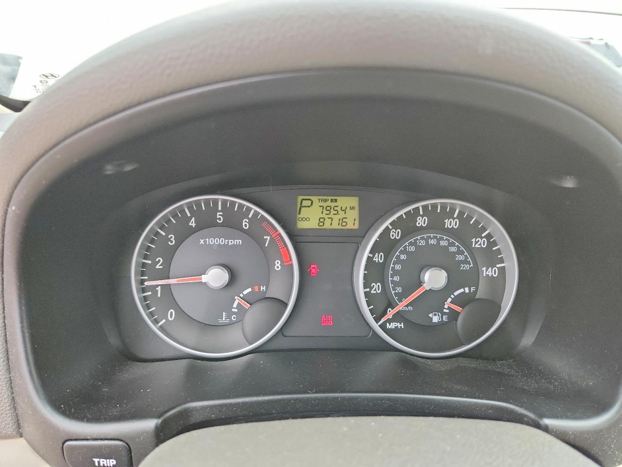 2007 Hyundai Accent Gls Beige vin: KMHCN46C47U148903