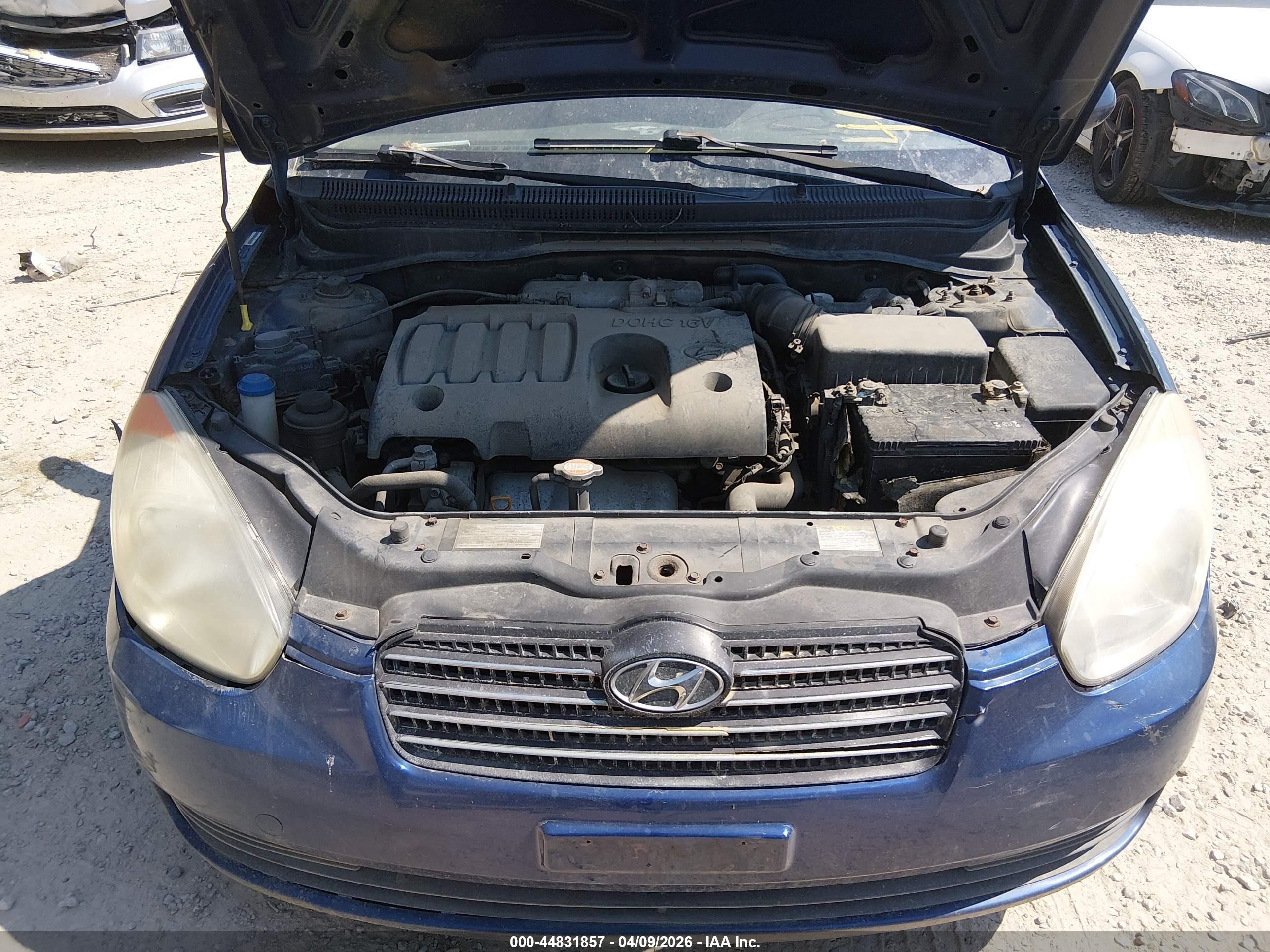 2009 Hyundai Accent Gls Blue vin: KMHCN46C49U328076