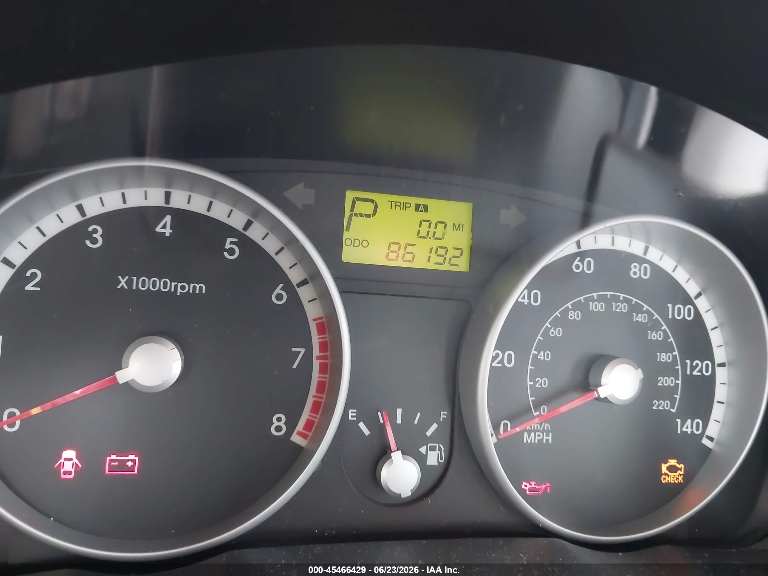 2009 Hyundai Accent Gls White vin: KMHCN46C49U355777
