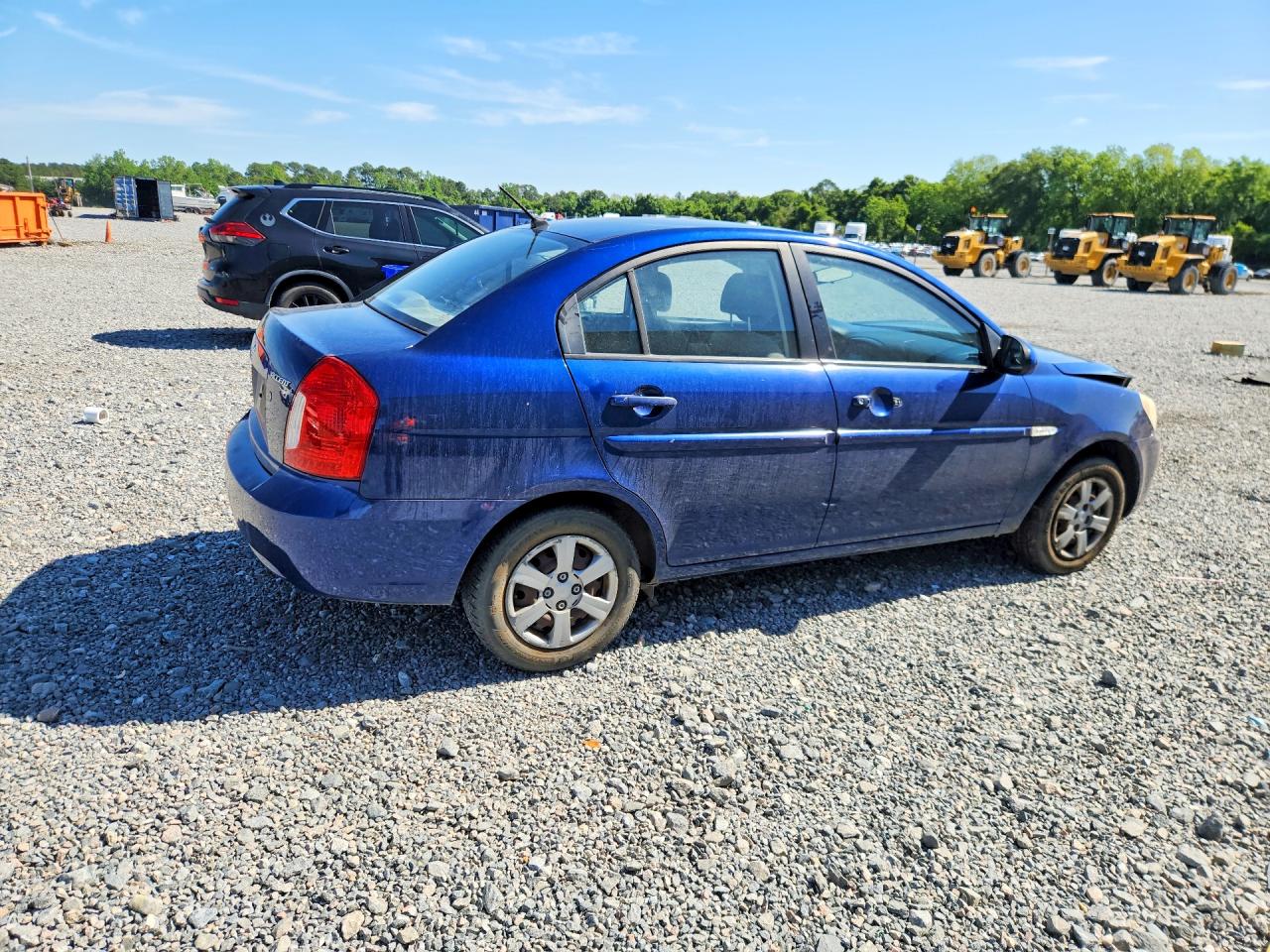 2007 Hyundai Accent Gls Blue vin: KMHCN46C57U075654