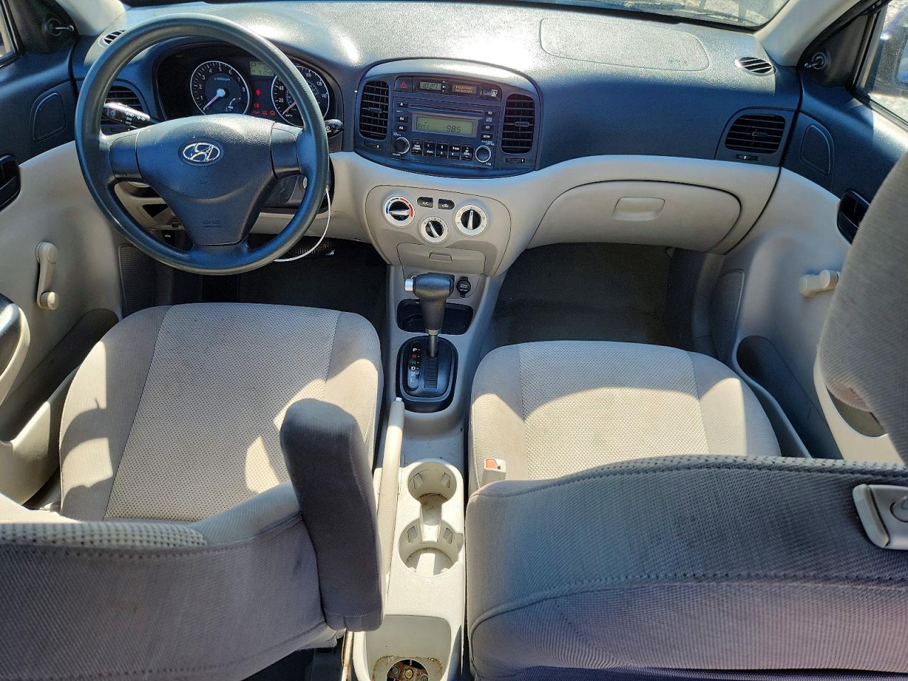 2007 Hyundai Accent Gls Blue vin: KMHCN46C57U075654