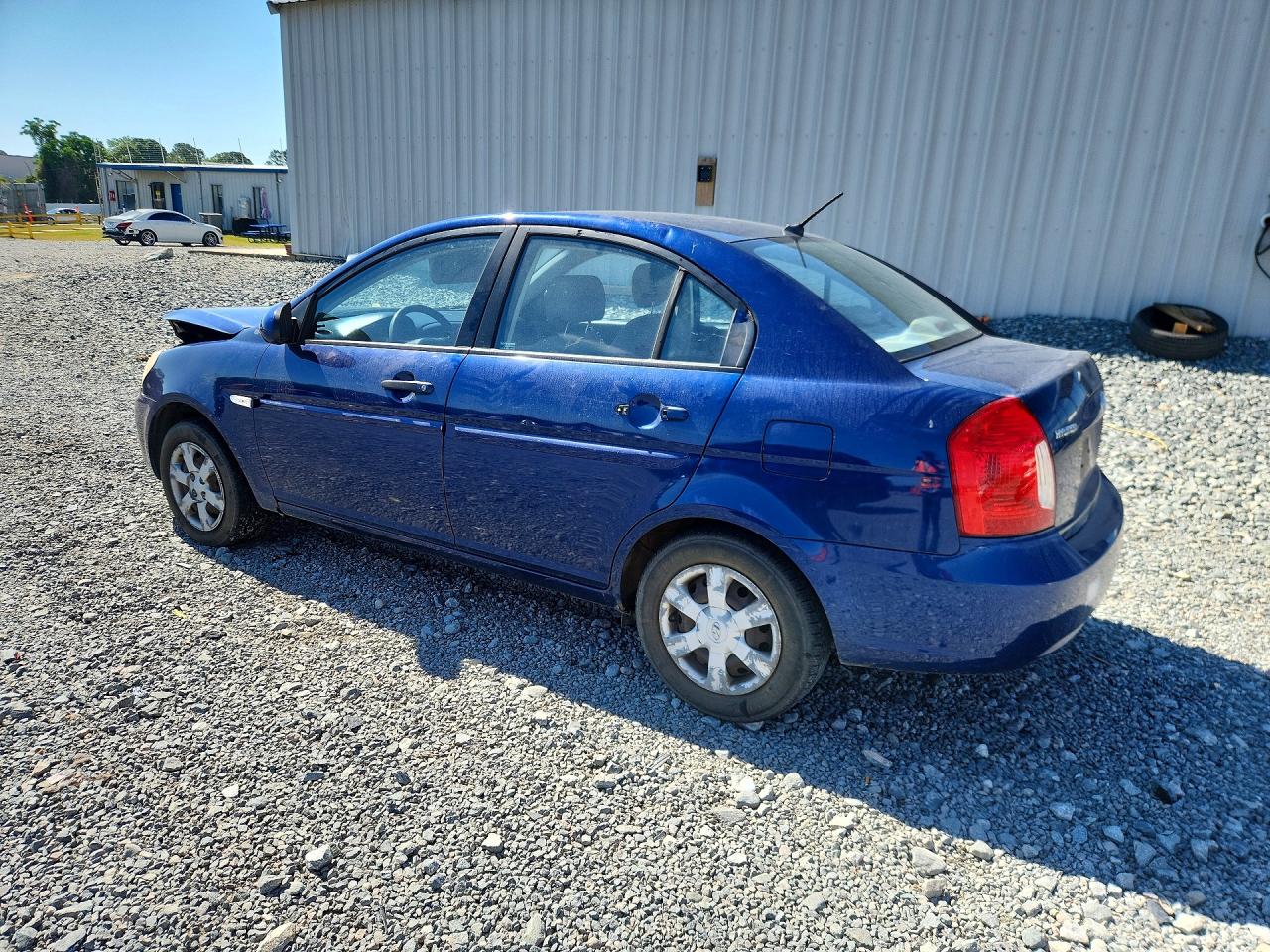 2007 Hyundai Accent Gls Blue vin: KMHCN46C57U075654