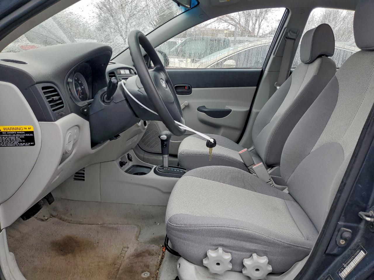 2007 Hyundai Accent Gls Синий vin: KMHCN46C57U152961