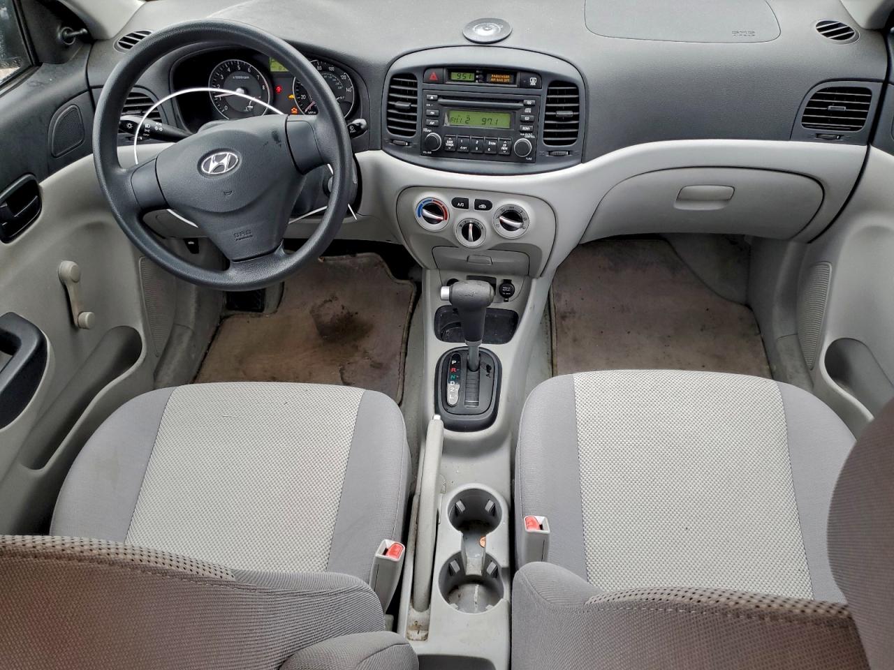2007 Hyundai Accent Gls Синий vin: KMHCN46C57U152961