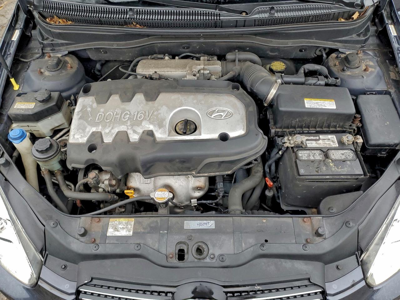 2007 Hyundai Accent Gls Синий vin: KMHCN46C57U152961