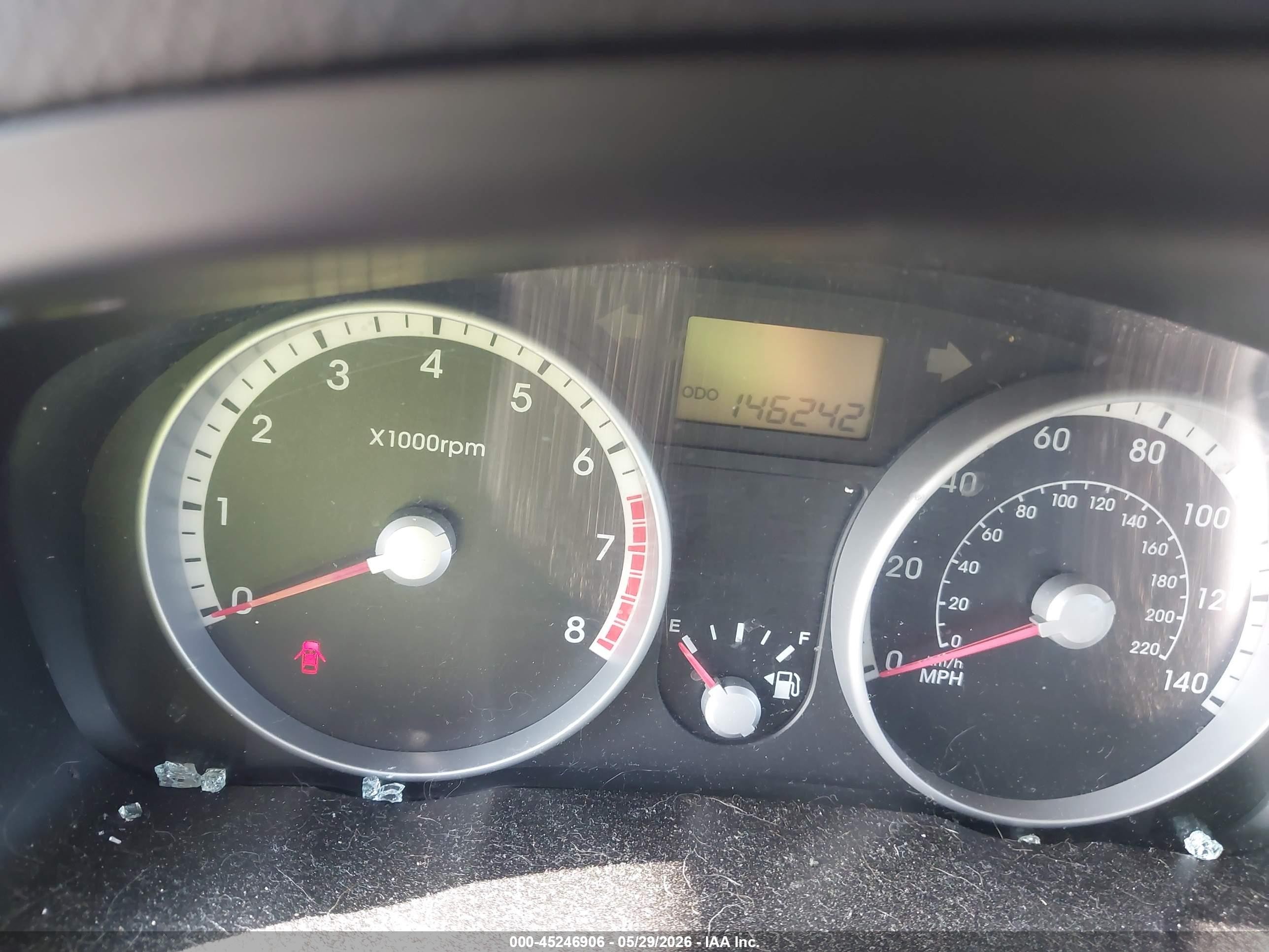 2009 Hyundai Accent Gls White vin: KMHCN46C59U343427