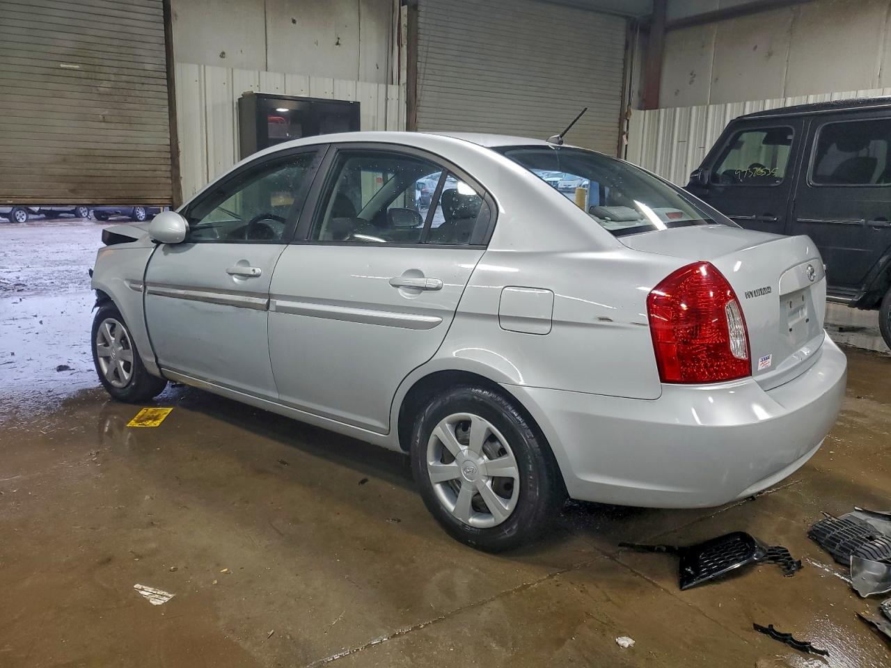 2007 Hyundai Accent Gls Silver vin: KMHCN46C67U154847