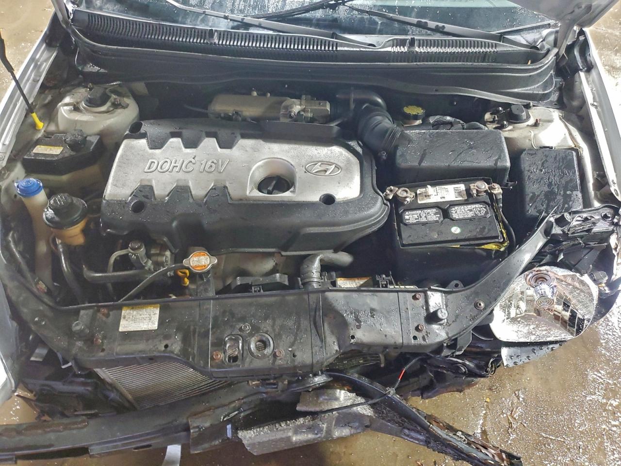 2007 Hyundai Accent Gls Silver vin: KMHCN46C67U154847