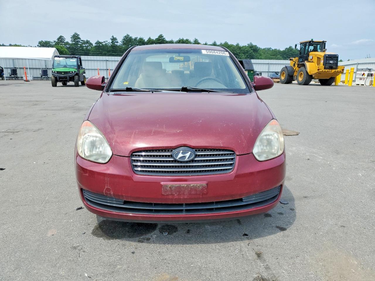 2008 Hyundai Accent Gls Red vin: KMHCN46C68U259454
