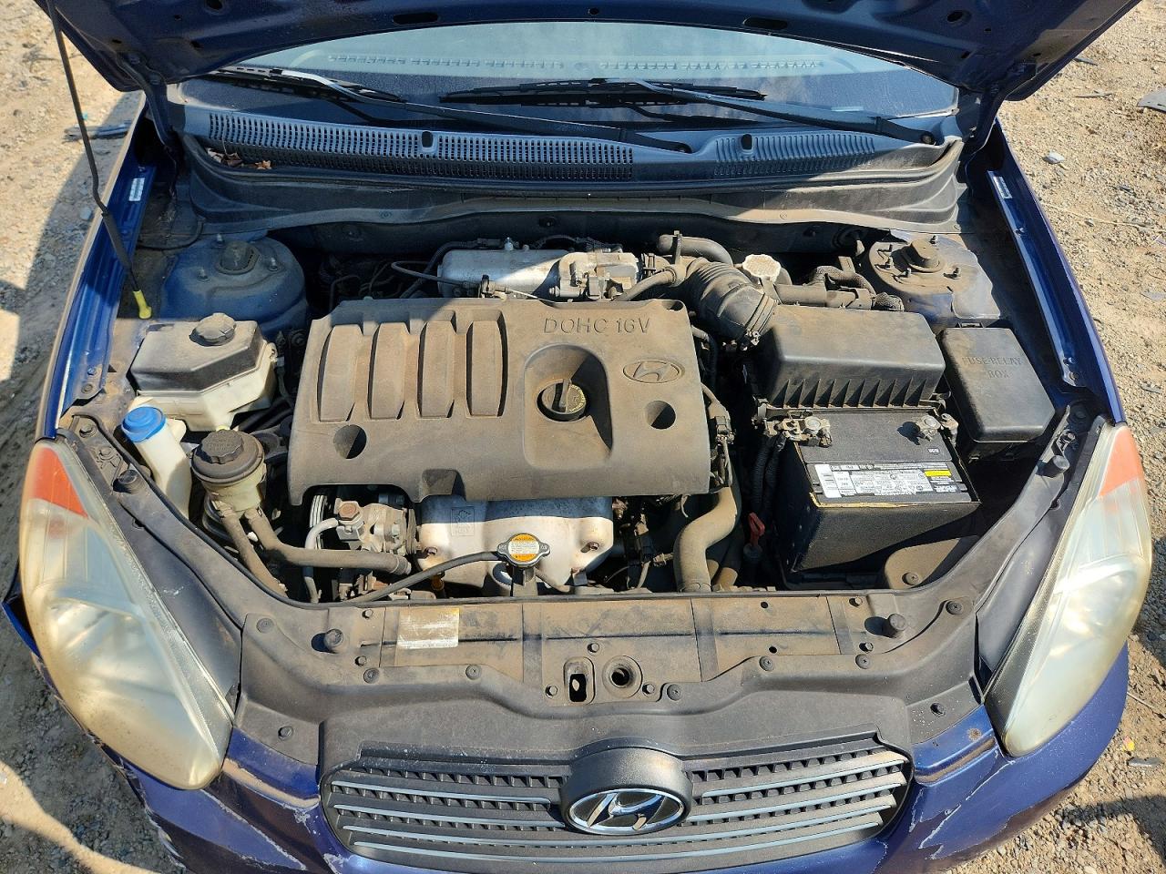 2009 Hyundai Accent Gls Blue vin: KMHCN46C69U299440