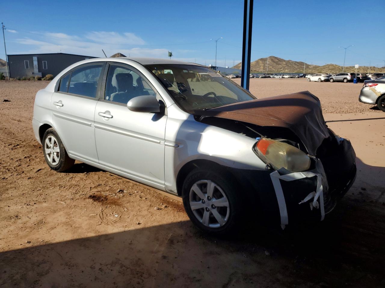 2009 Hyundai Accent Gls Silver vin: KMHCN46C69U334378