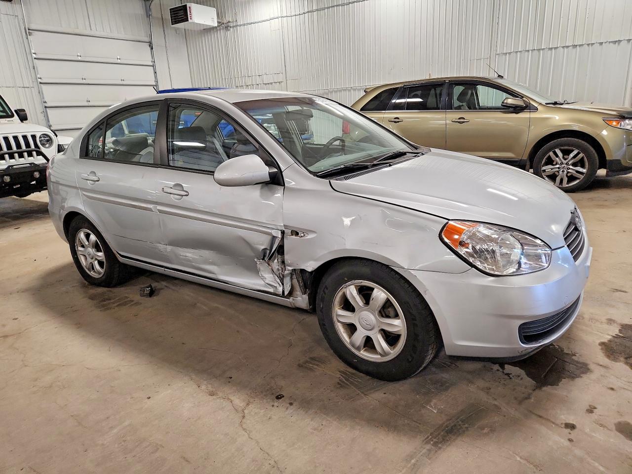 2006 Hyundai Accent Gls Silver vin: KMHCN46C76U024879