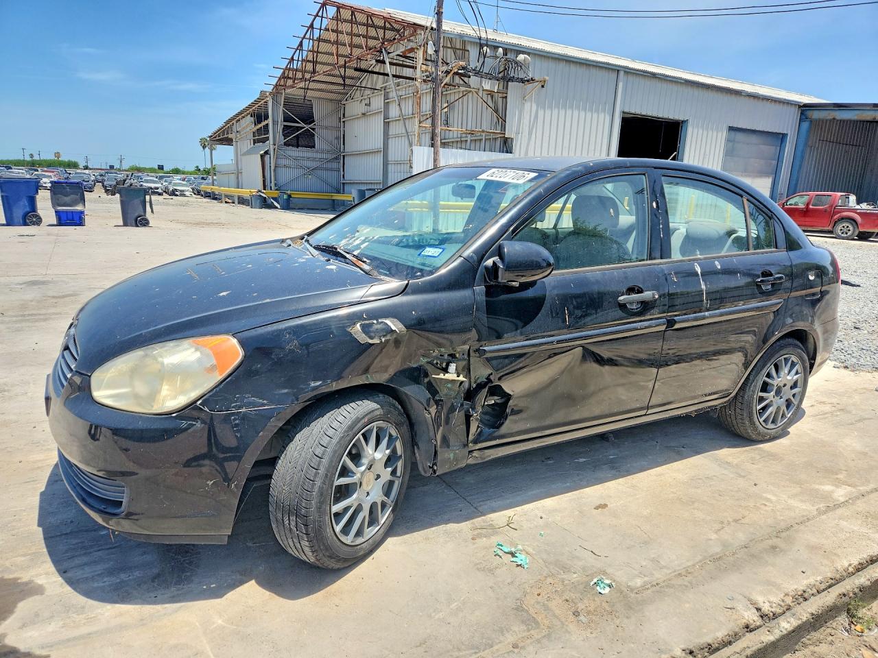 2007 Hyundai Accent Gls Черный vin: KMHCN46C77U086025