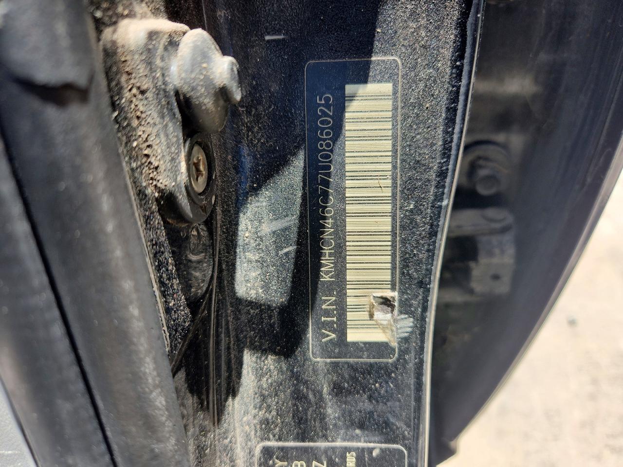 2007 Hyundai Accent Gls Черный vin: KMHCN46C77U086025