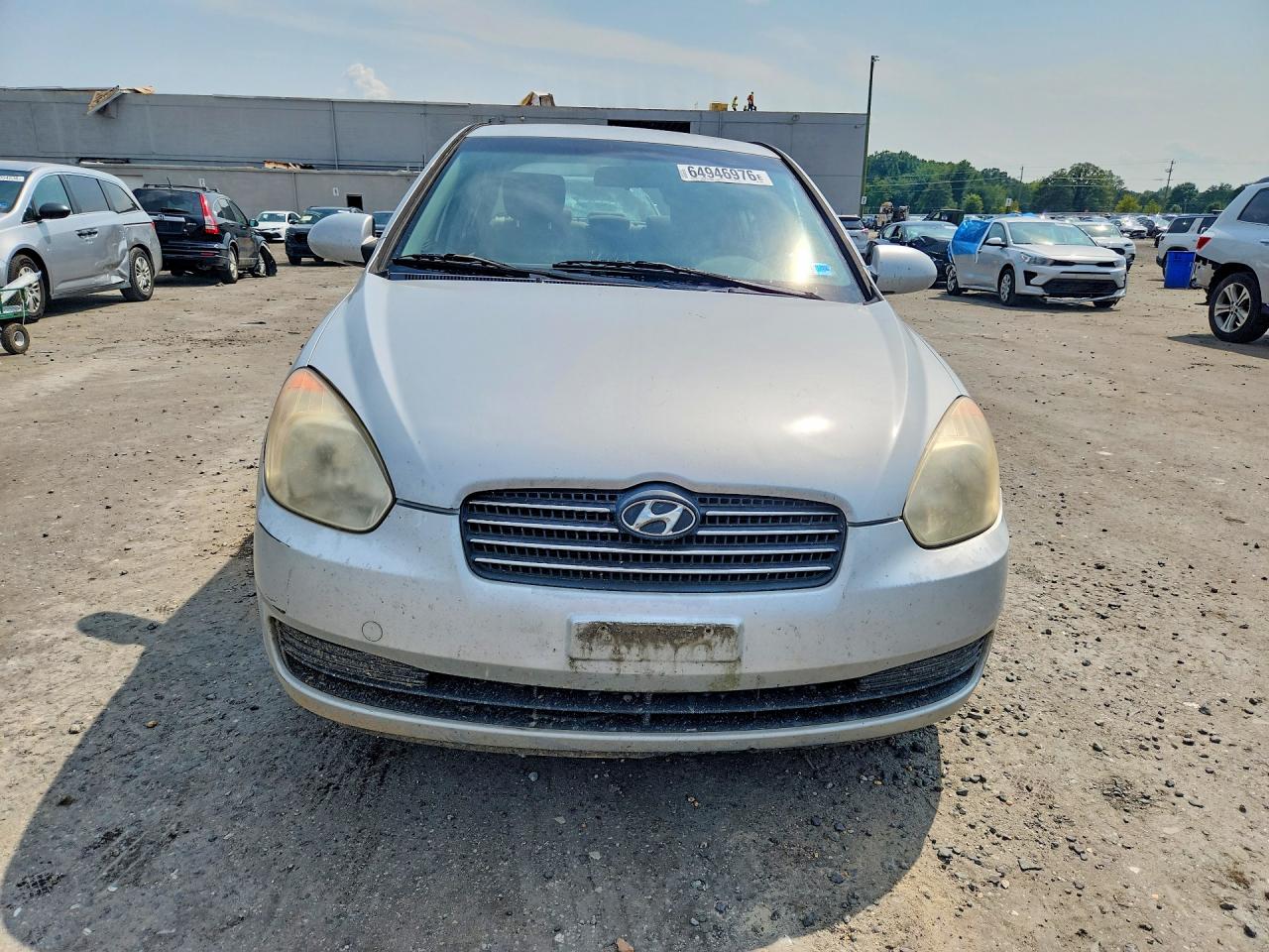 2007 Hyundai Accent Gls Серебряный vin: KMHCN46C77U119542