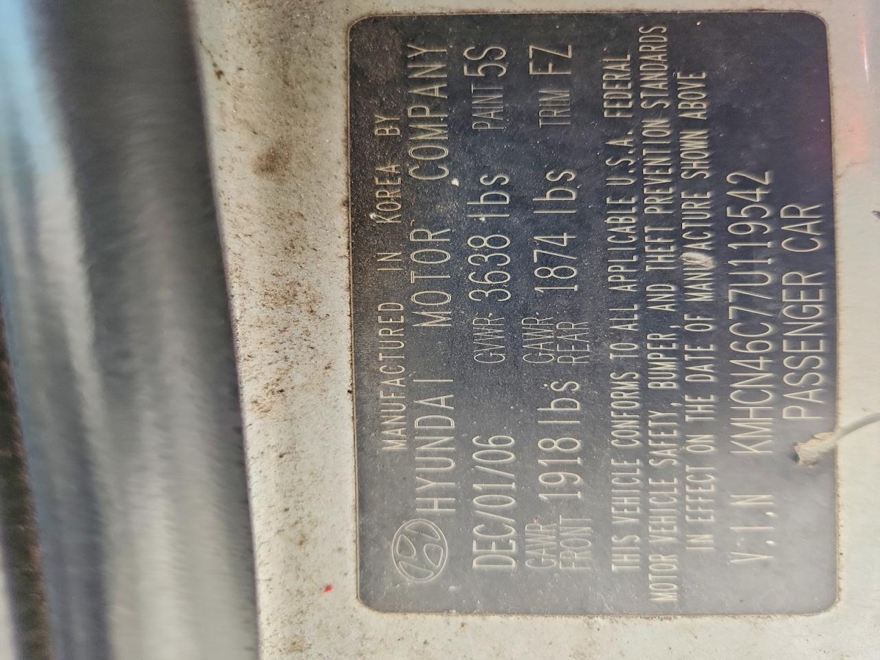 2007 Hyundai Accent Gls Серебряный vin: KMHCN46C77U119542