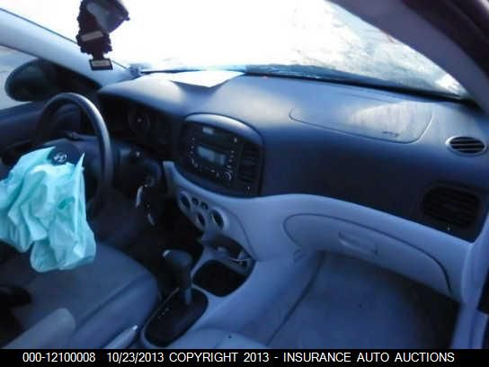 2007 Hyundai Accent Gls 4-door vin: KMHCN46C77U143405