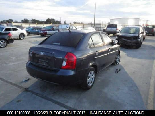 2007 Hyundai Accent Gls 4-door vin: KMHCN46C77U143405