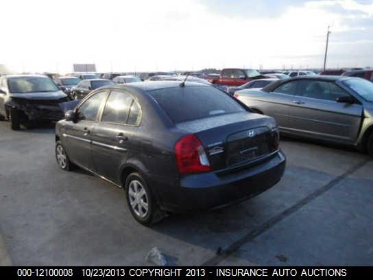 2007 Hyundai Accent Gls 4-door vin: KMHCN46C77U143405