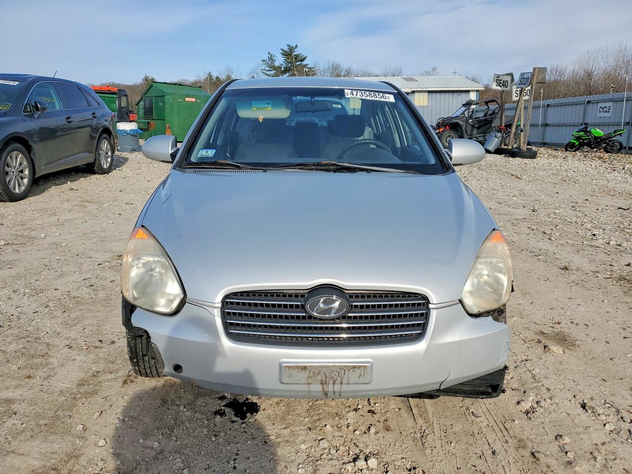 2008 Hyundai Accent Gls Серебряный vin: KMHCN46C78U249242