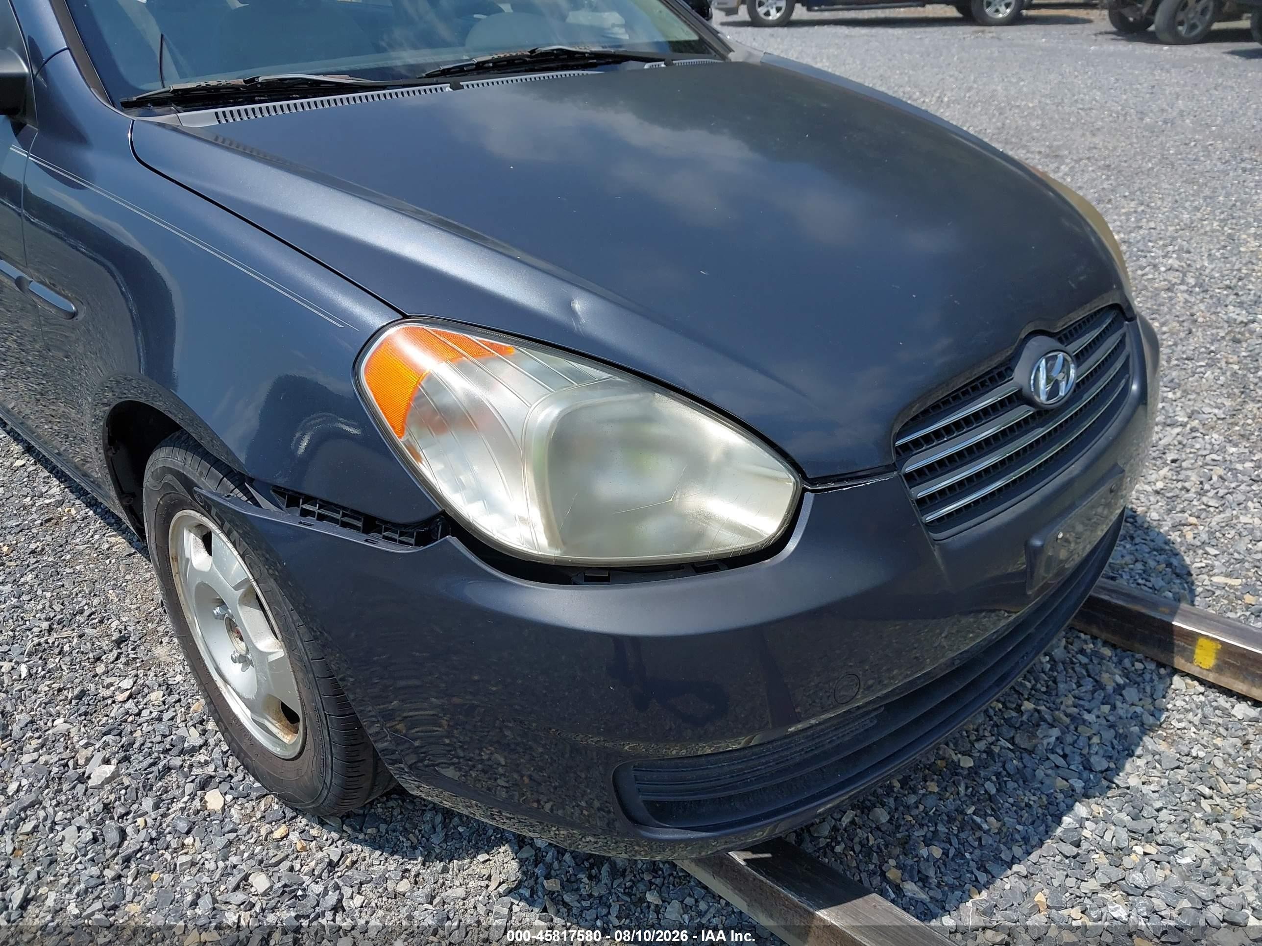 2009 Hyundai Accent Gls Синий vin: KMHCN46C79U285126