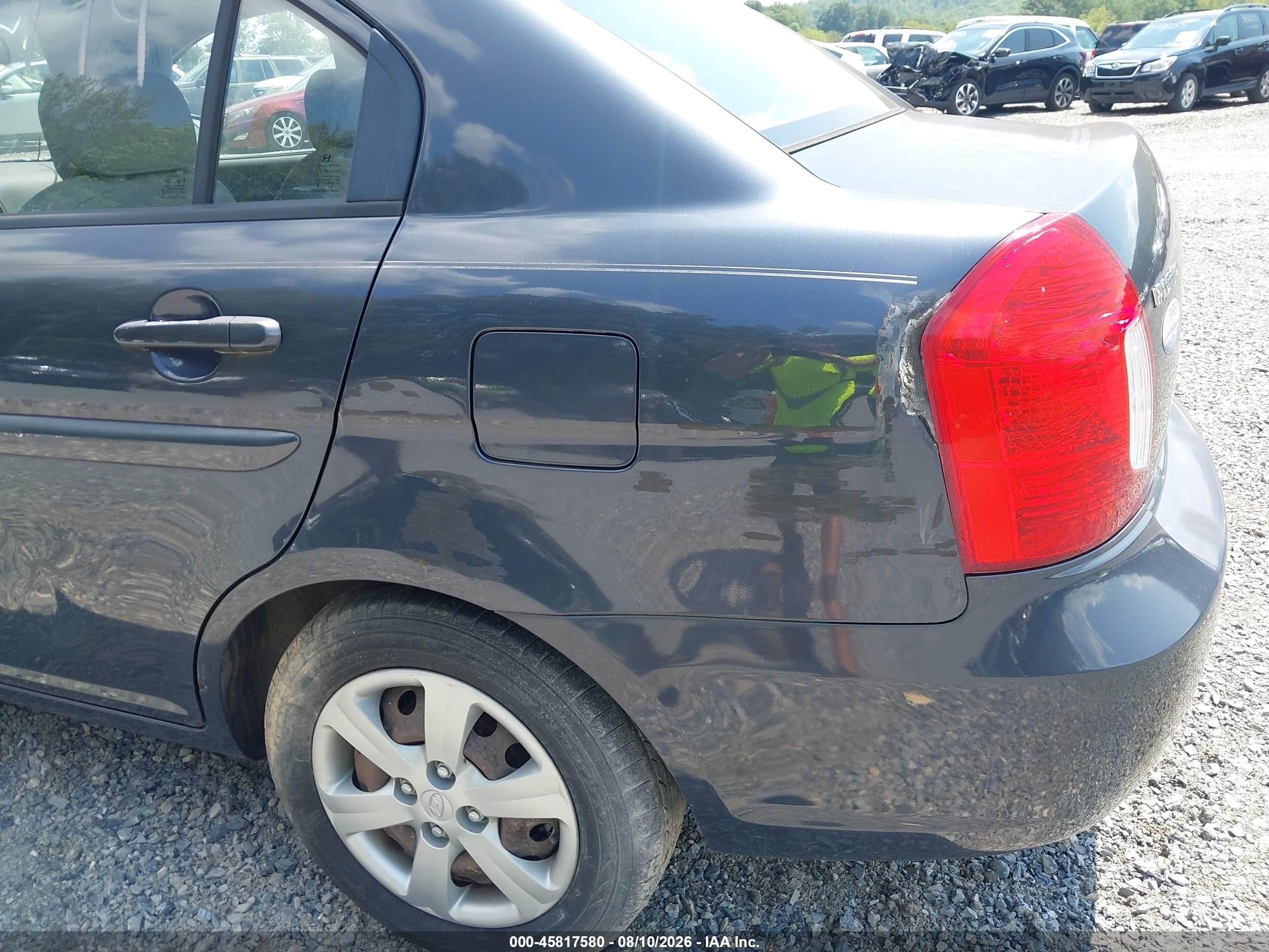 2009 Hyundai Accent Gls Синий vin: KMHCN46C79U285126