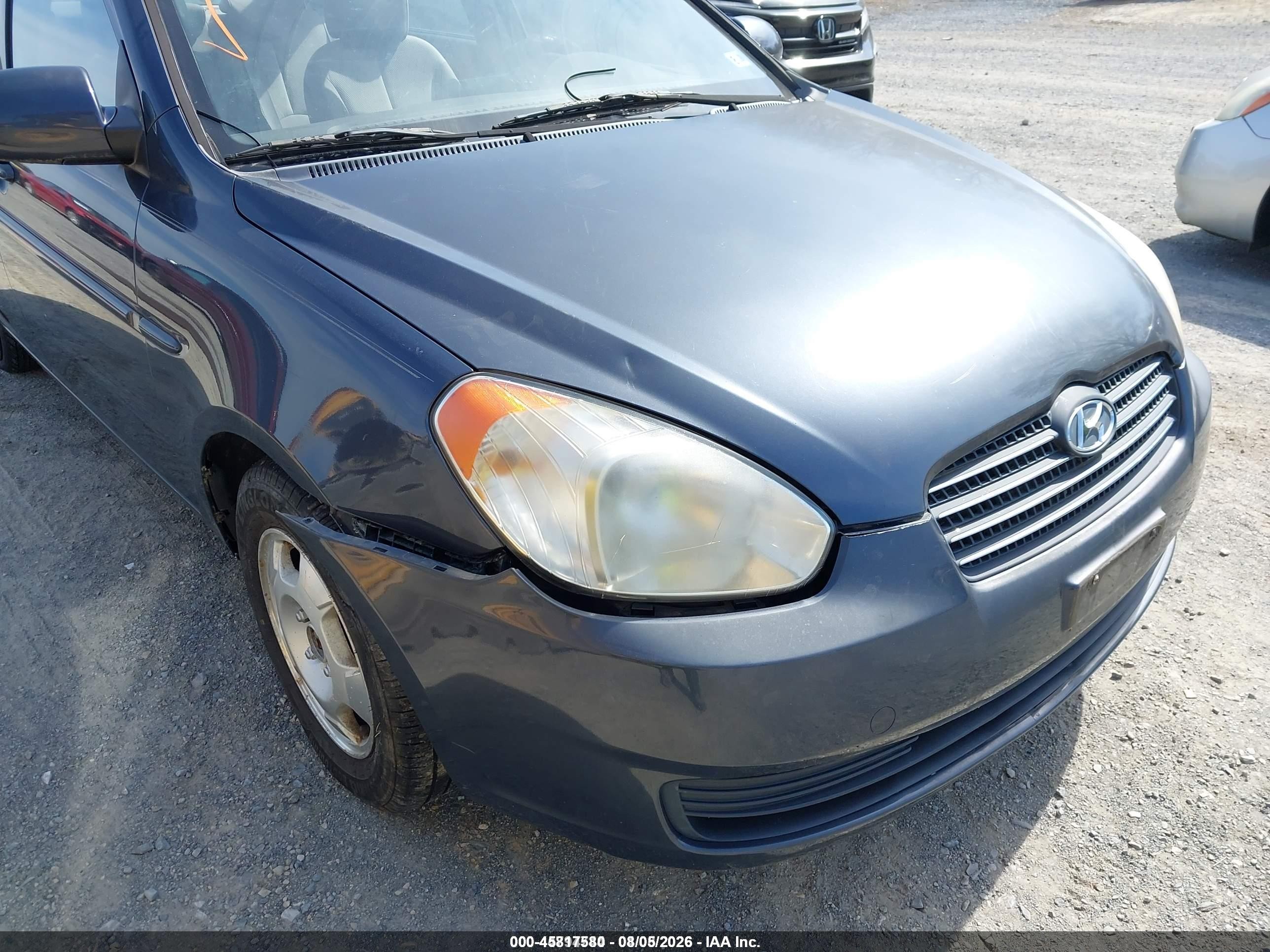 2009 Hyundai Accent Gls Синий vin: KMHCN46C79U285126