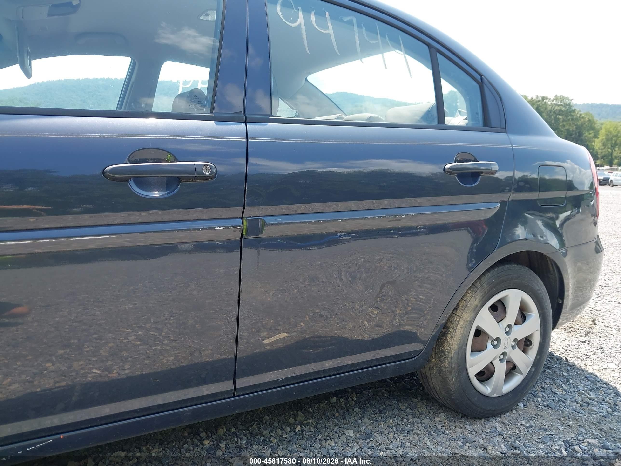 2009 Hyundai Accent Gls Синий vin: KMHCN46C79U285126