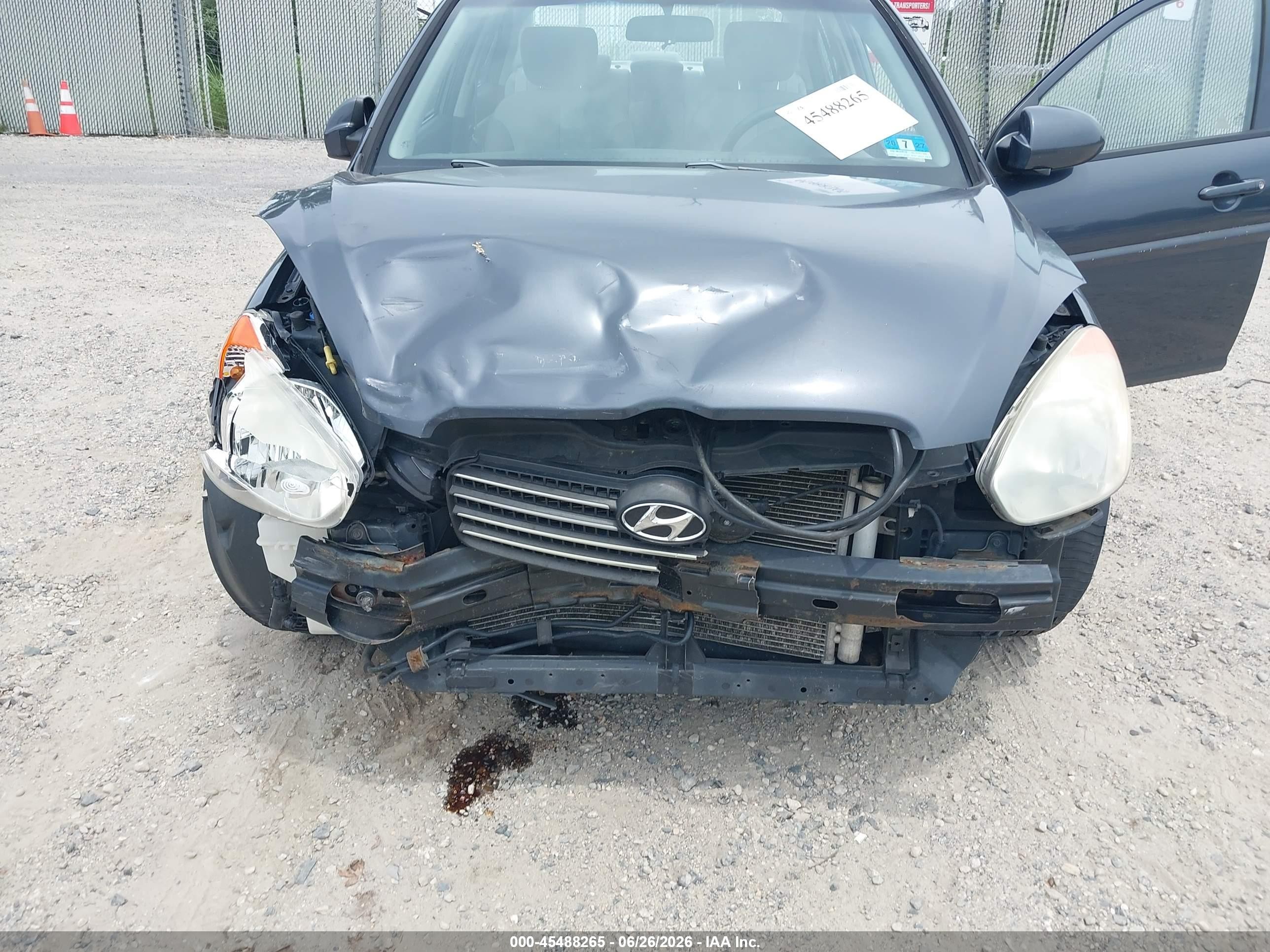 2009 Hyundai Accent Gls Синий vin: KMHCN46C79U340206