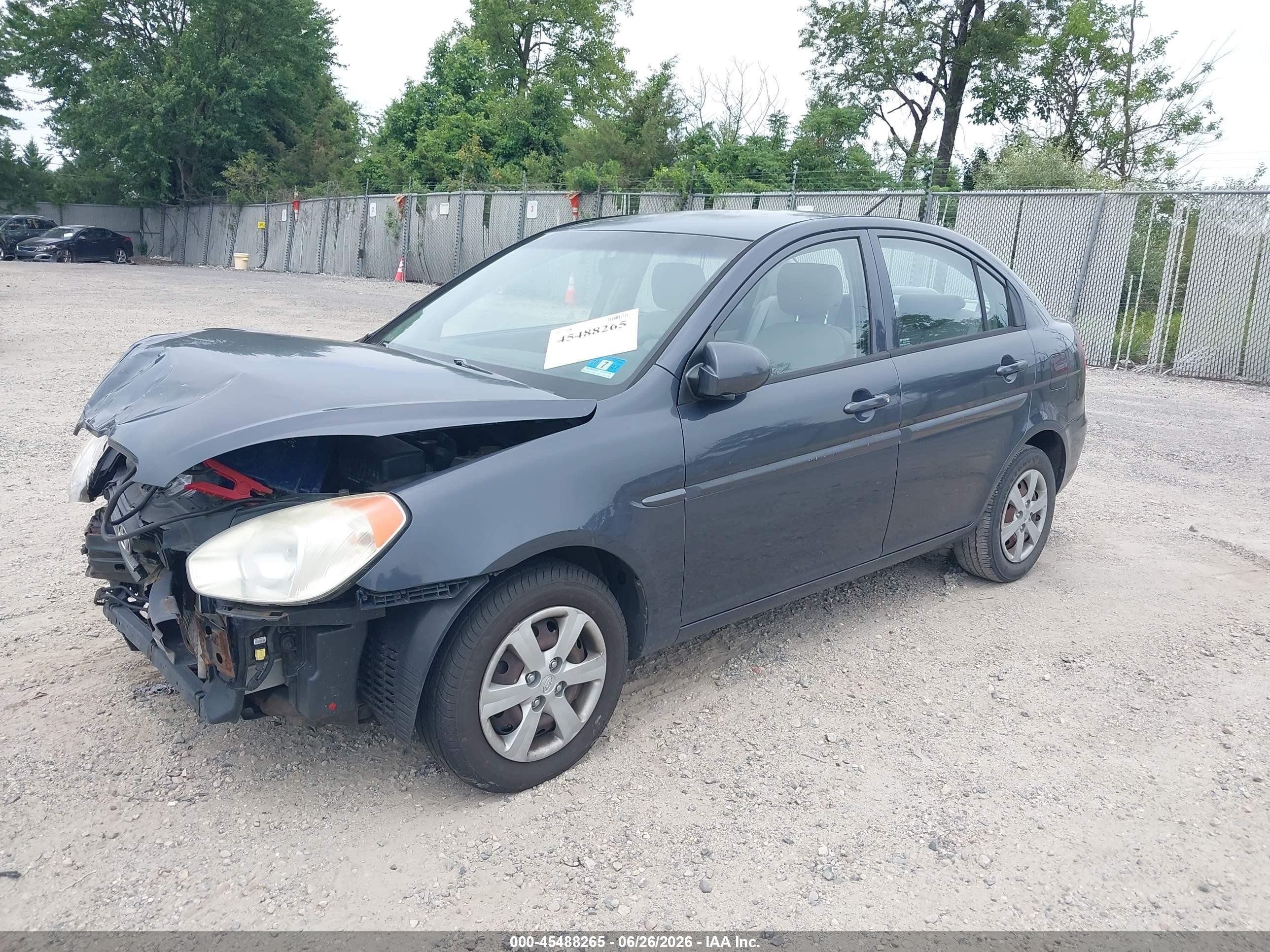 2009 Hyundai Accent Gls Синий vin: KMHCN46C79U340206
