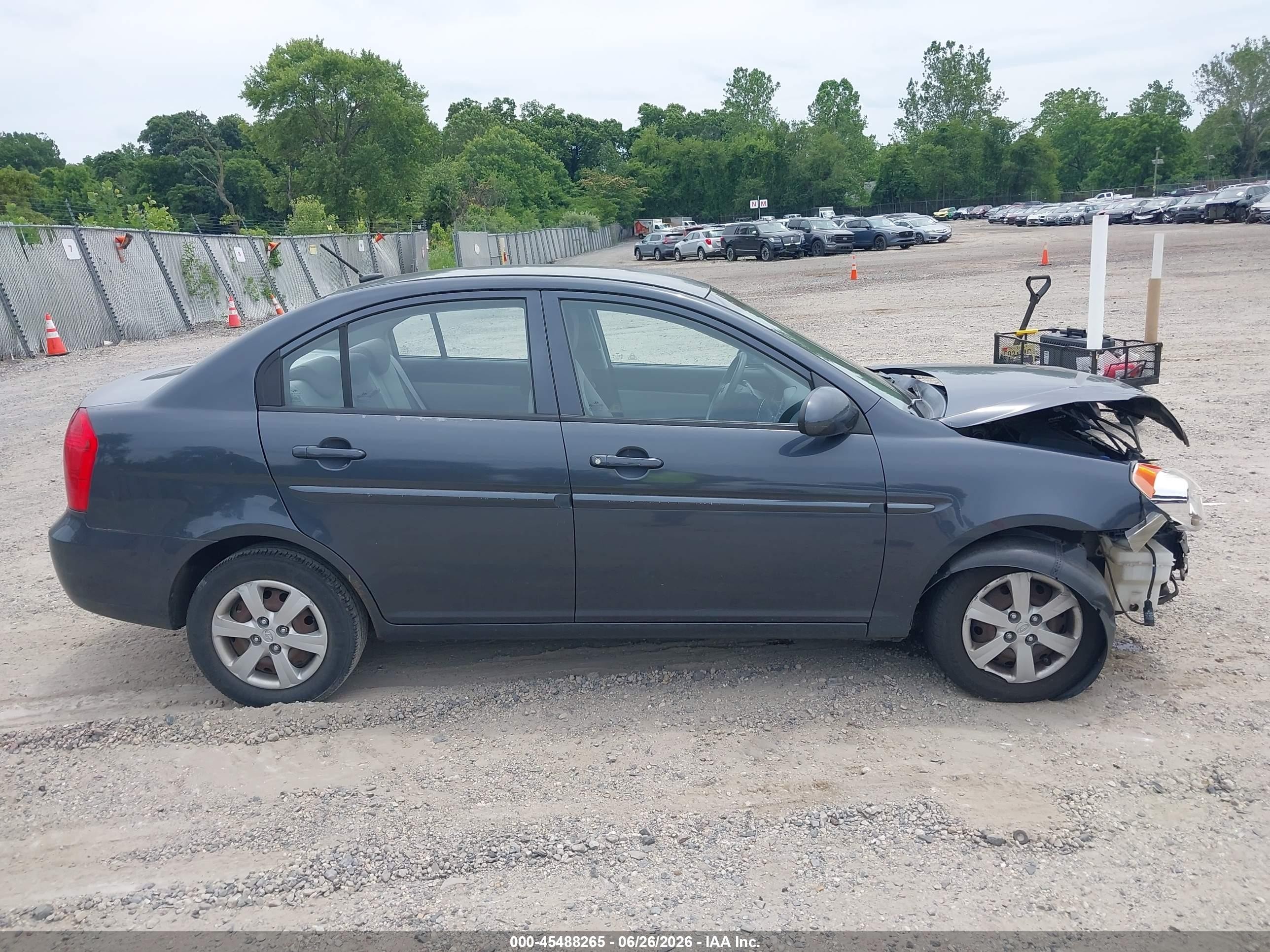 2009 Hyundai Accent Gls Синий vin: KMHCN46C79U340206