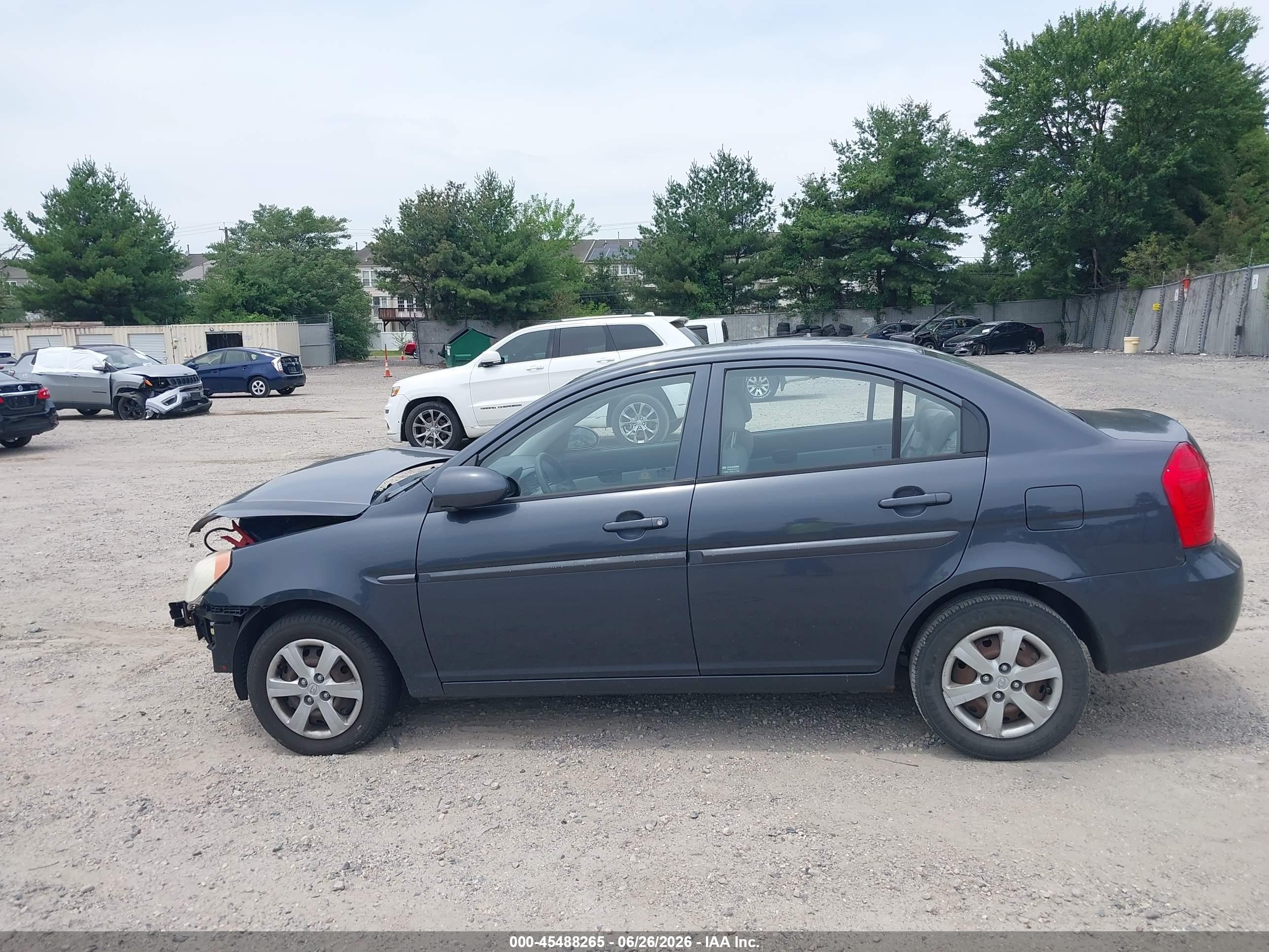 2009 Hyundai Accent Gls Синий vin: KMHCN46C79U340206