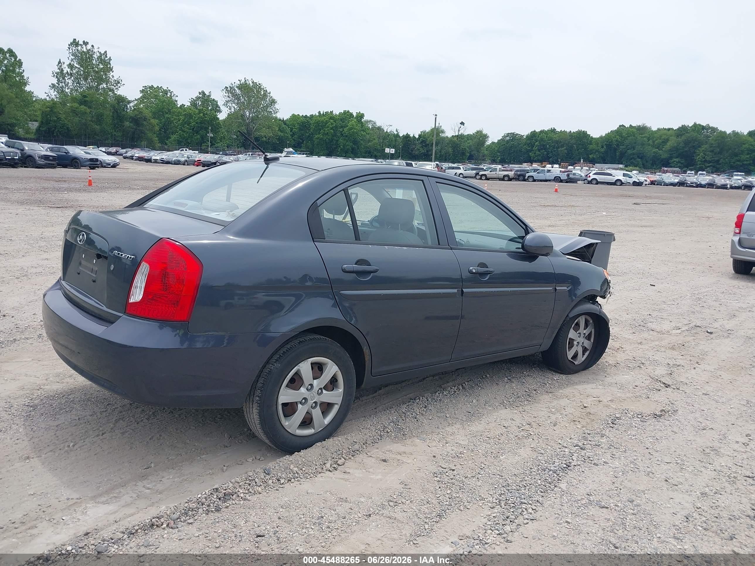 2009 Hyundai Accent Gls Синий vin: KMHCN46C79U340206