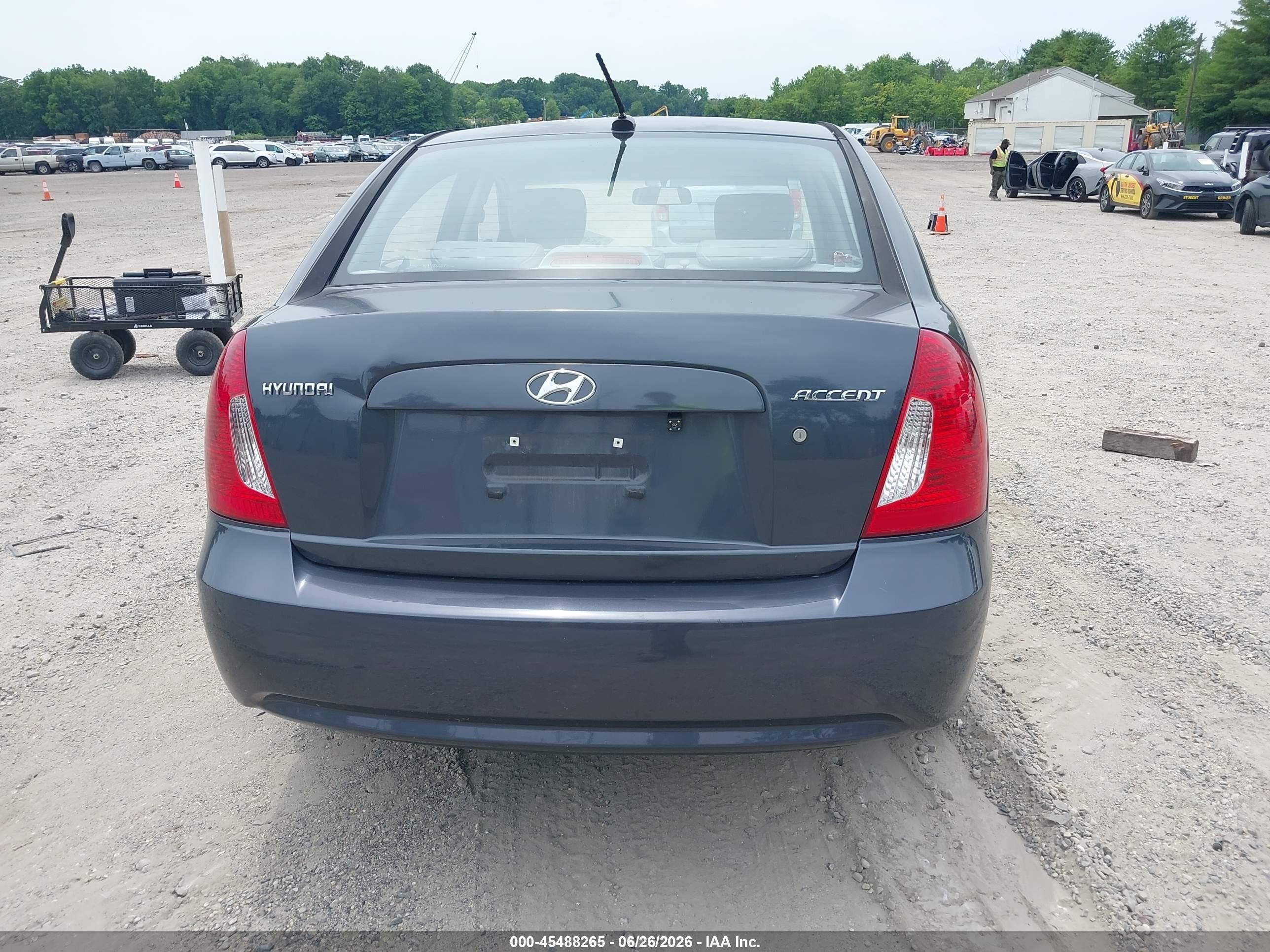 2009 Hyundai Accent Gls Синий vin: KMHCN46C79U340206