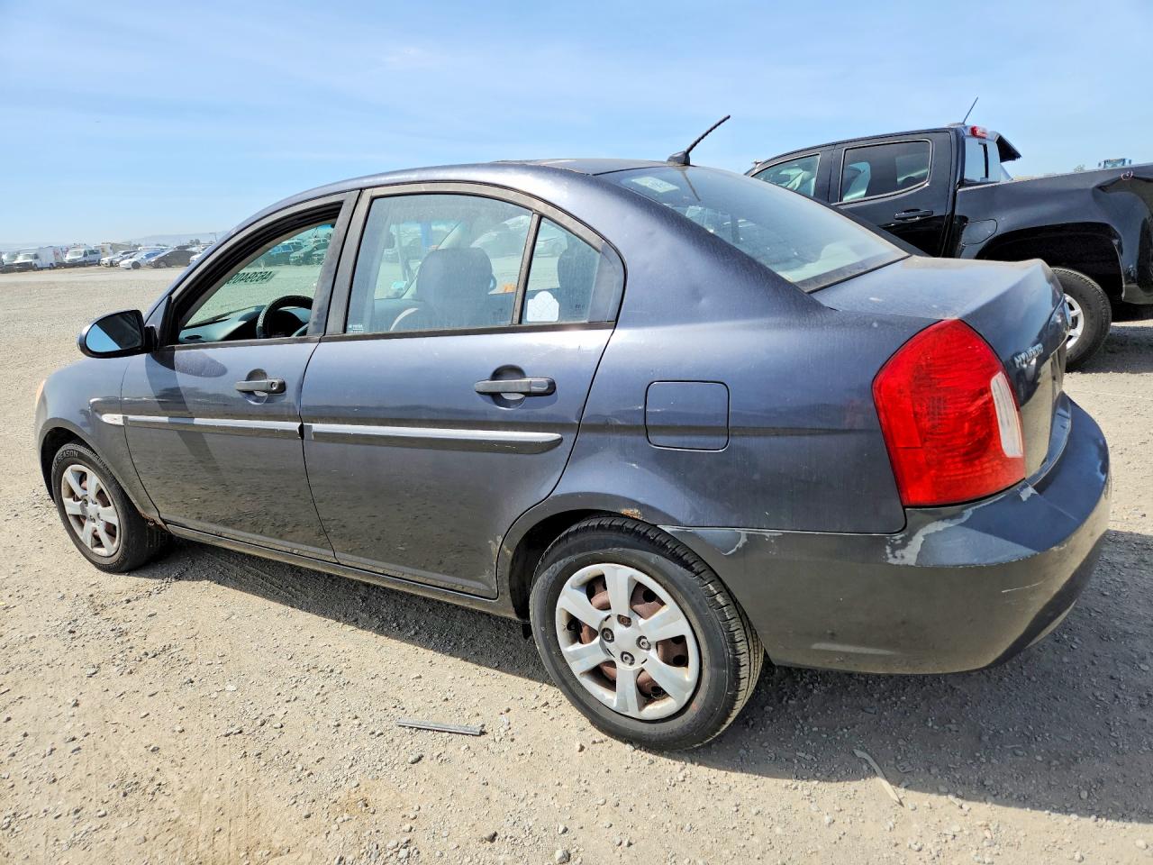 2007 Hyundai Accent Gls Gray vin: KMHCN46C87U078290