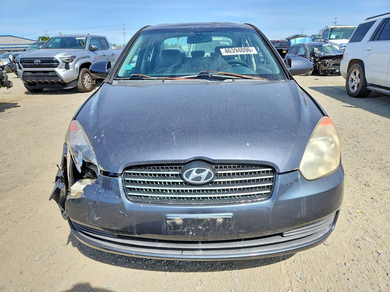 2007 Hyundai Accent Gls Gray vin: KMHCN46C87U078290