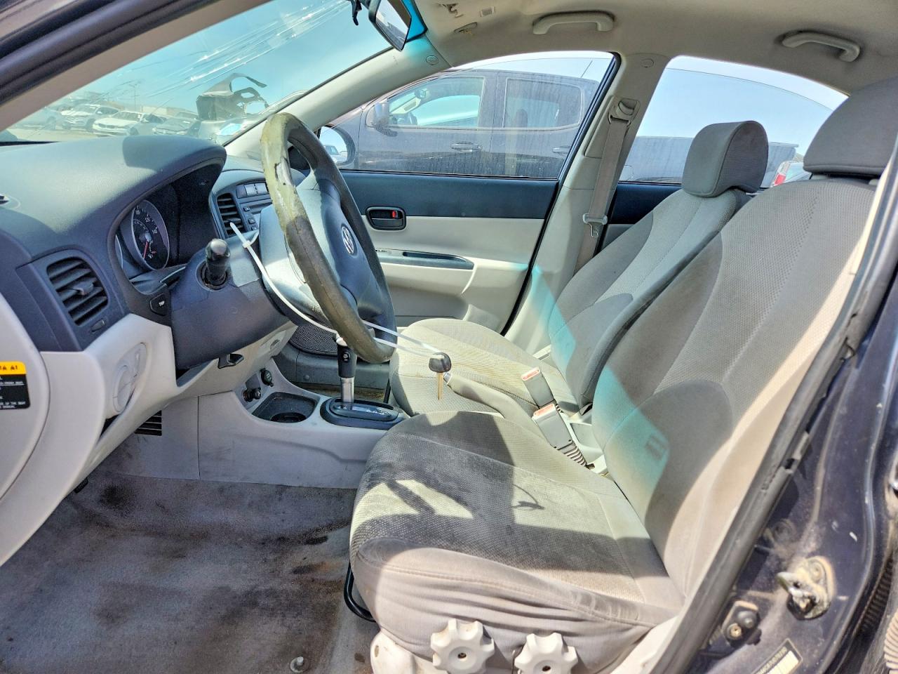 2007 Hyundai Accent Gls Gray vin: KMHCN46C87U078290