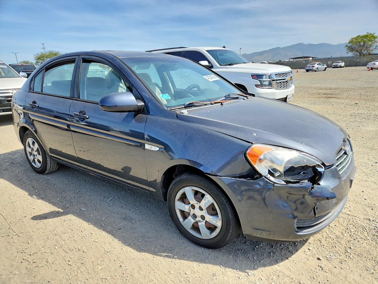 2007 Hyundai Accent Gls Gray vin: KMHCN46C87U078290