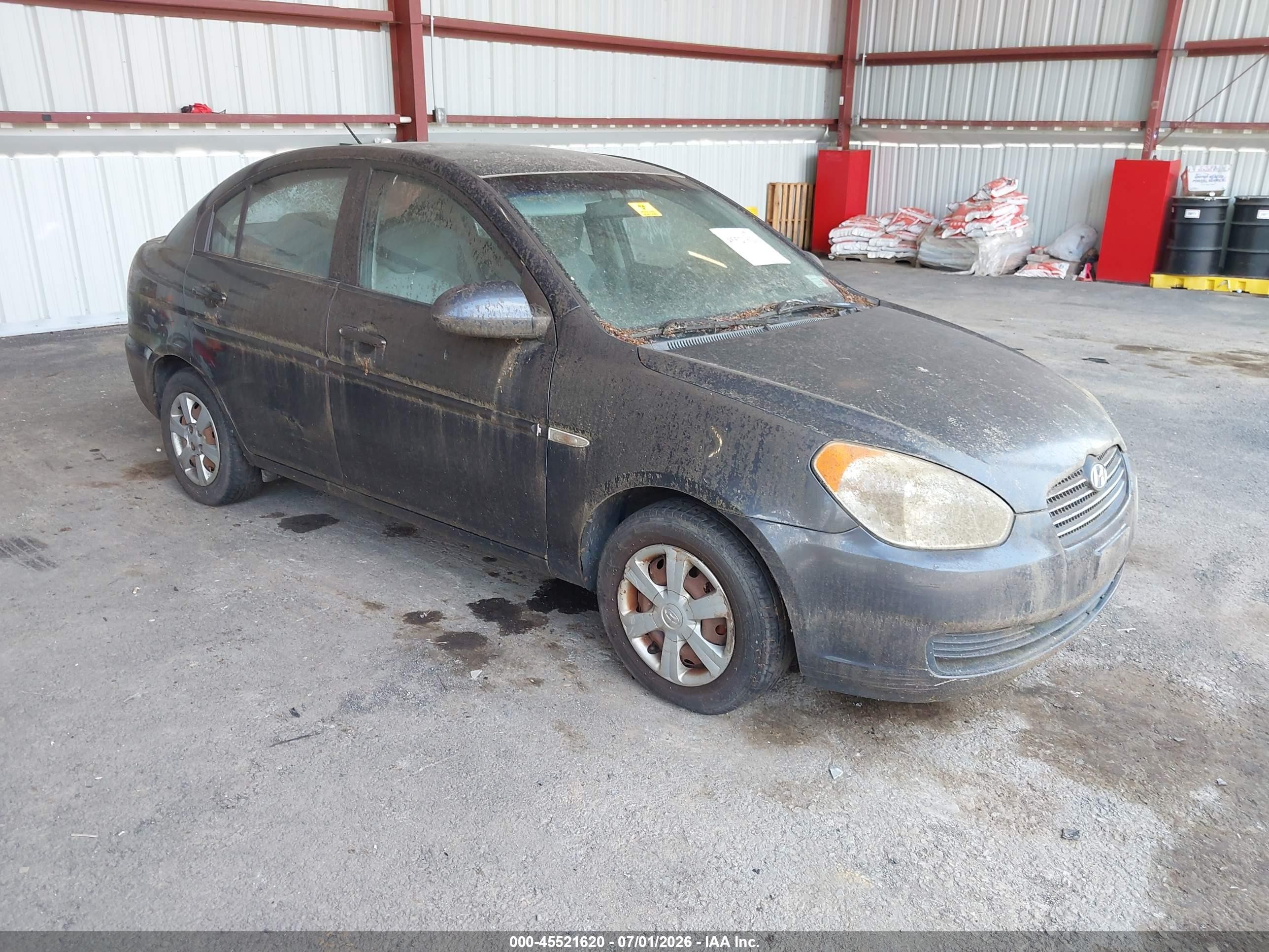2007 Hyundai Accent Gls Navy vin: KMHCN46C87U156101