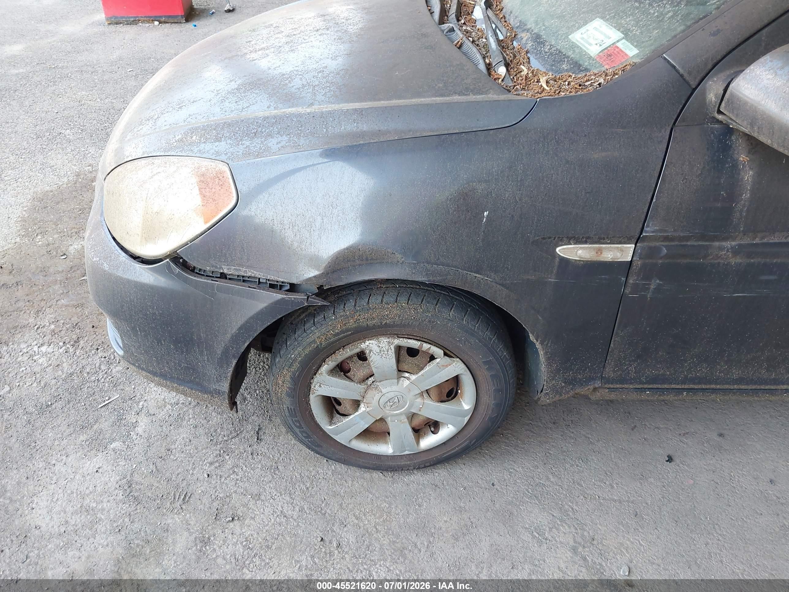 2007 Hyundai Accent Gls Navy vin: KMHCN46C87U156101