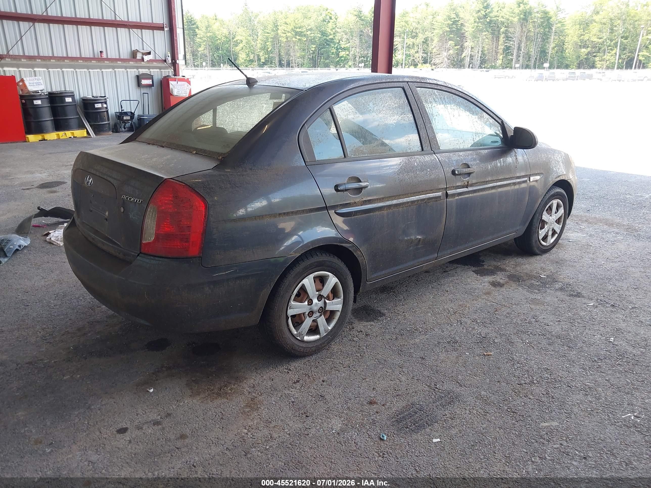2007 Hyundai Accent Gls Navy vin: KMHCN46C87U156101