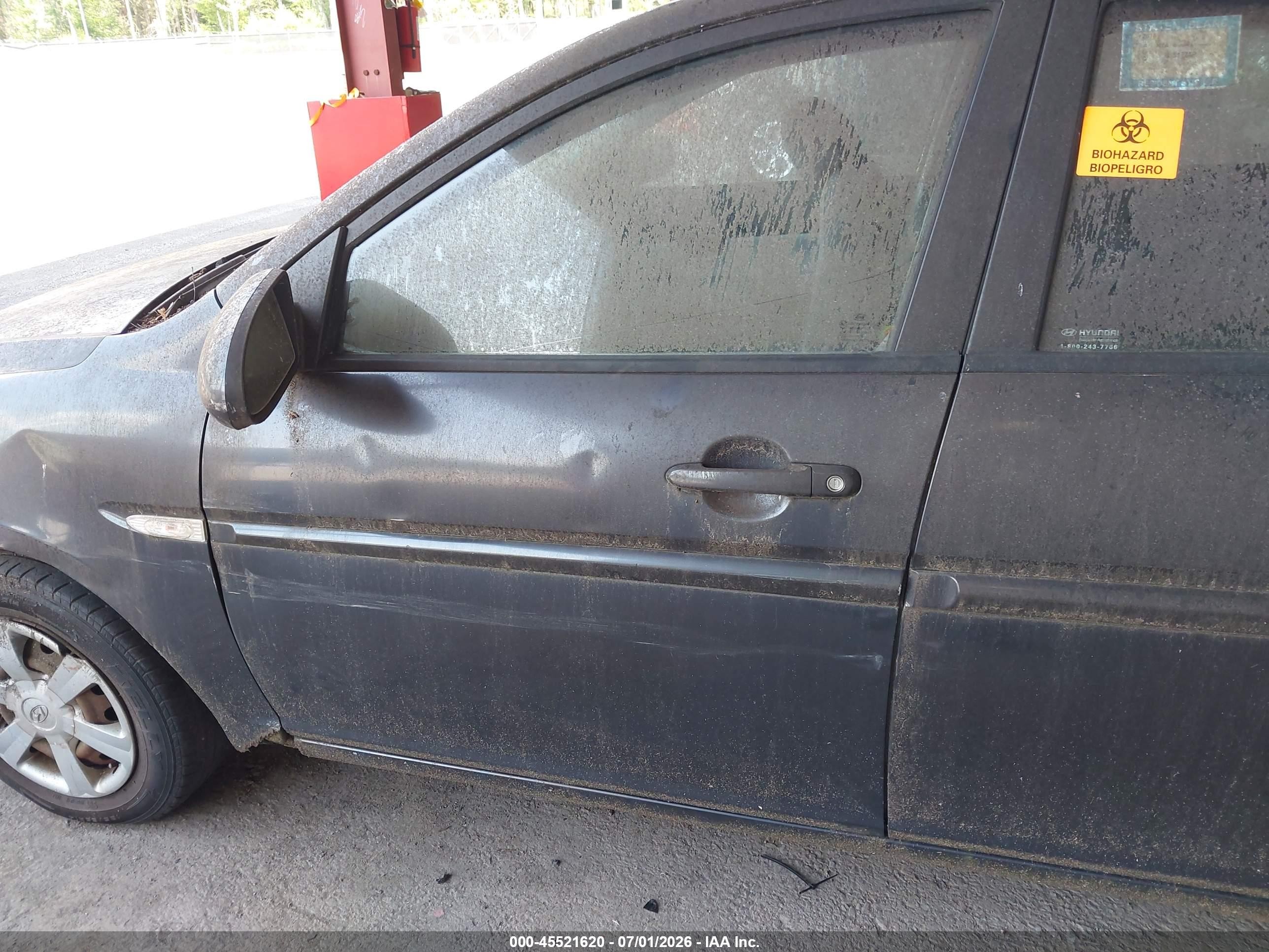 2007 Hyundai Accent Gls Navy vin: KMHCN46C87U156101