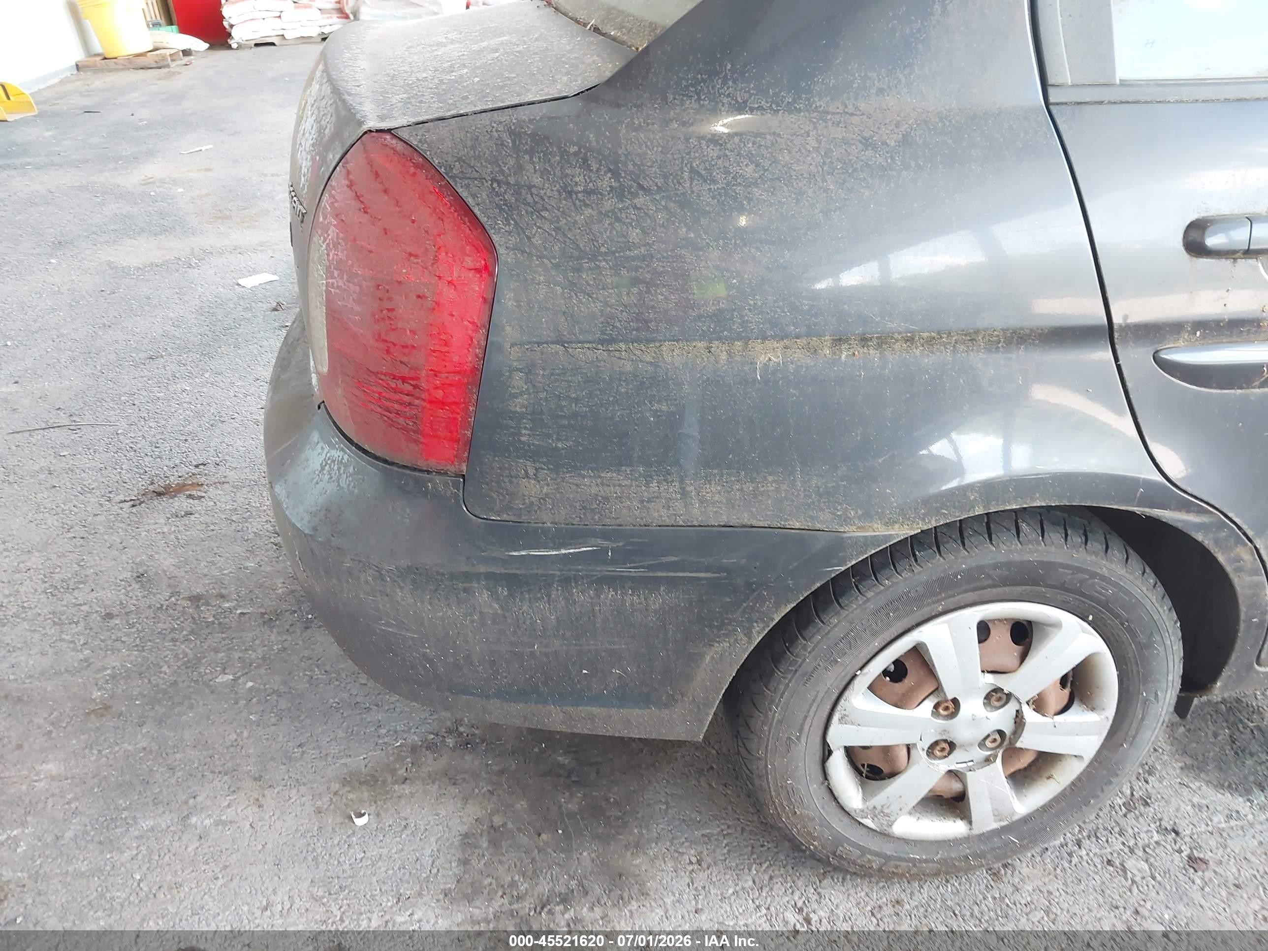 2007 Hyundai Accent Gls Navy vin: KMHCN46C87U156101