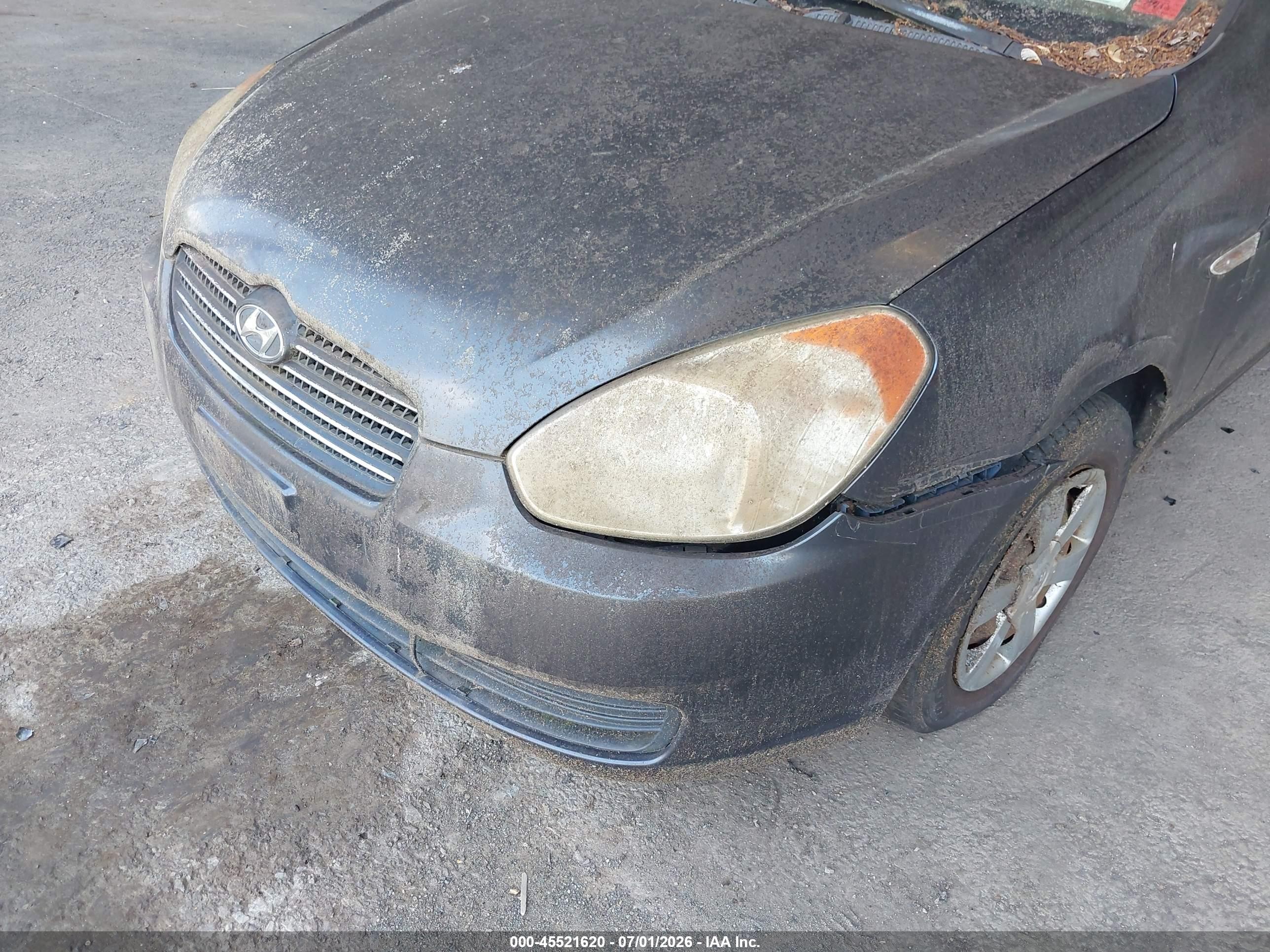 2007 Hyundai Accent Gls Navy vin: KMHCN46C87U156101