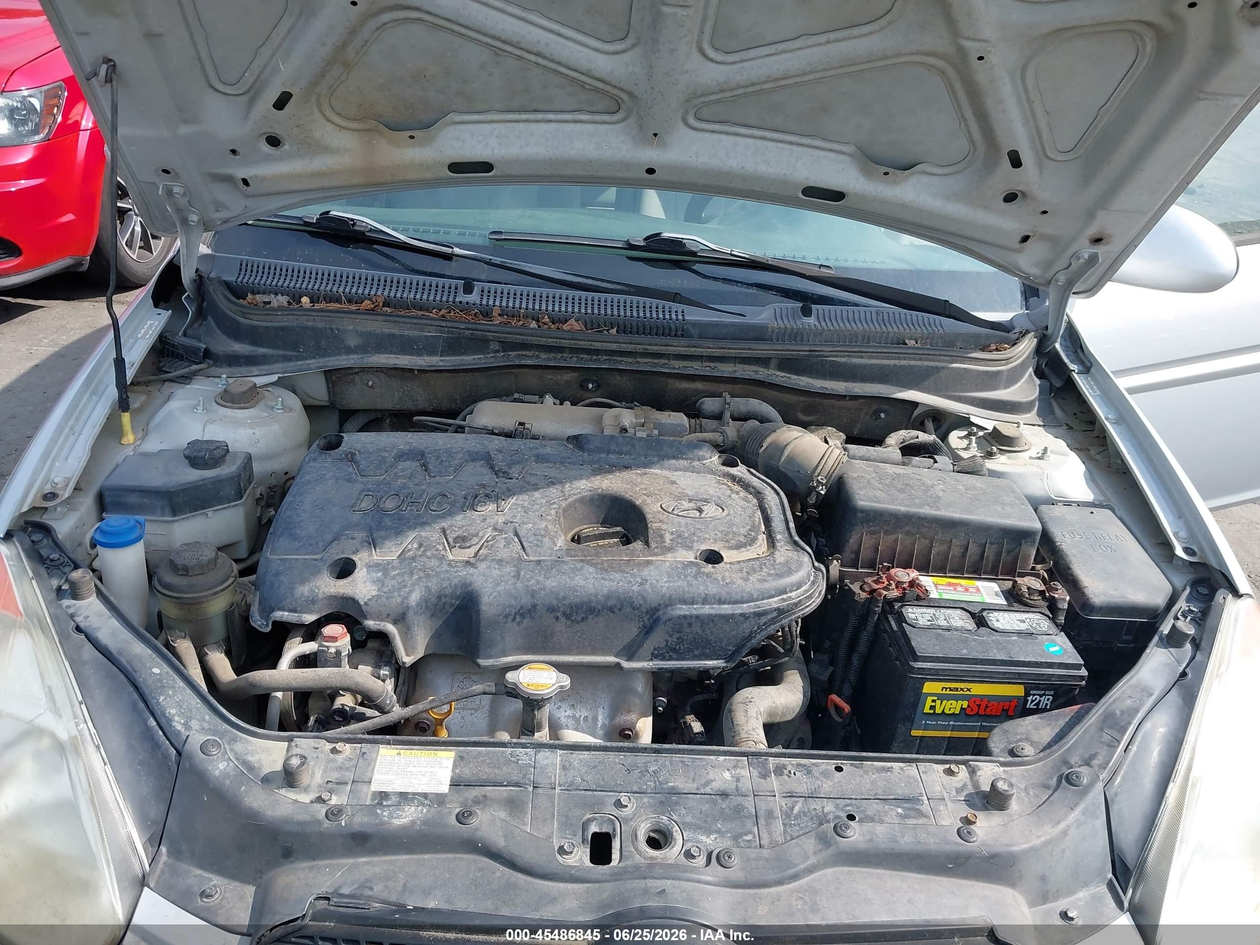 2008 Hyundai Accent Gls Gray vin: KMHCN46C88U239092