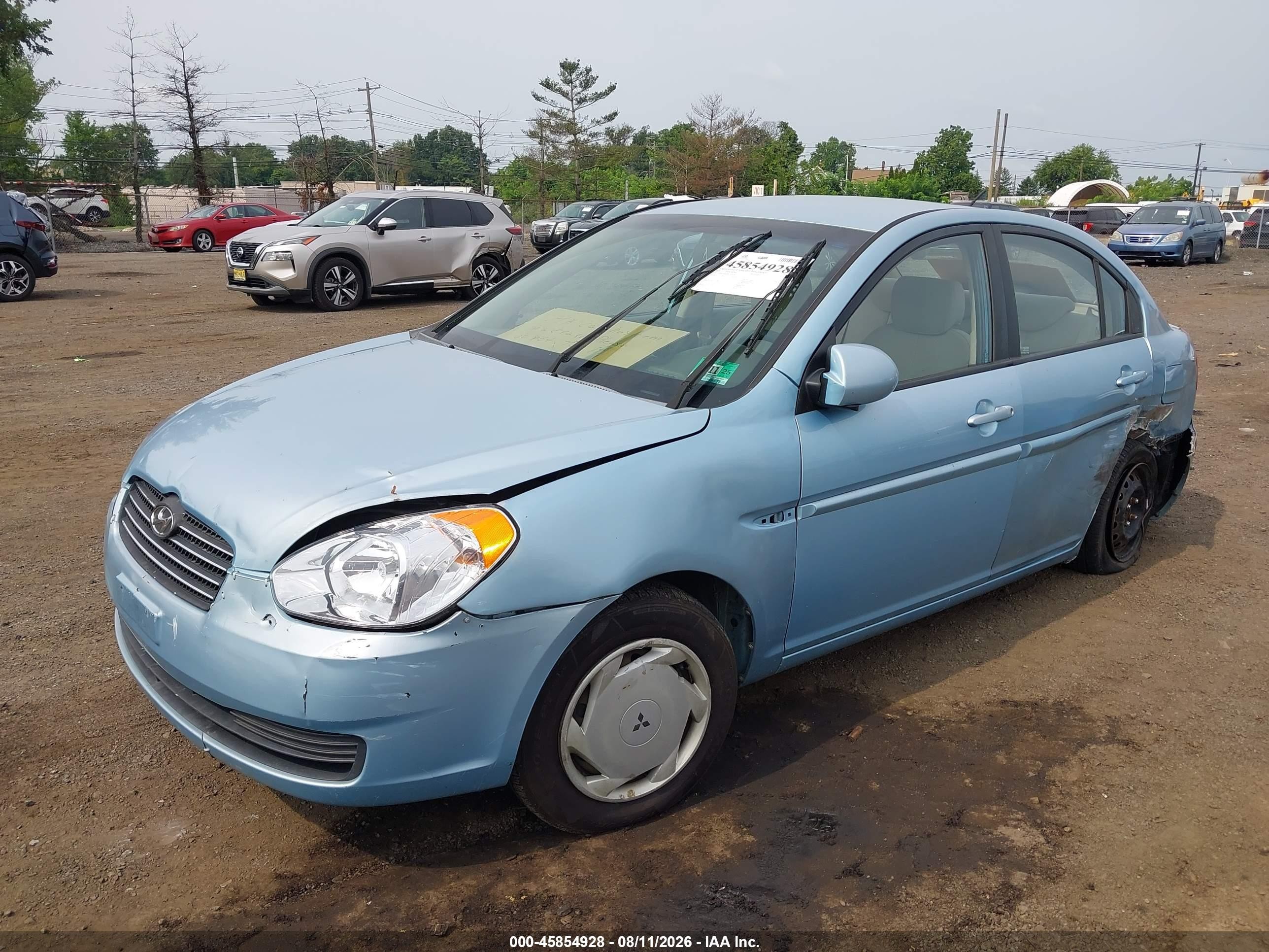 2009 Hyundai Accent Gls Blue vin: KMHCN46C89U285524