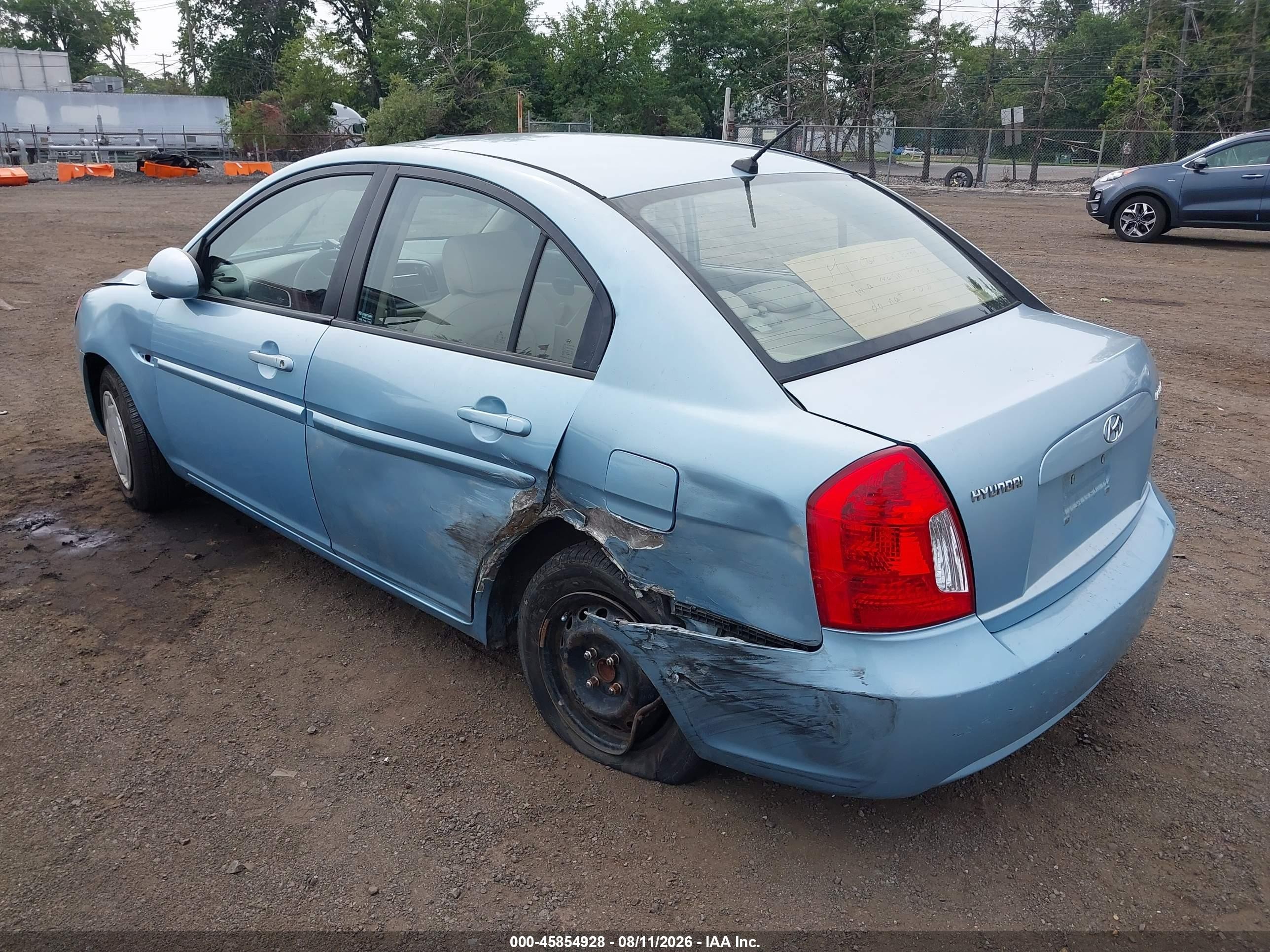 2009 Hyundai Accent Gls Blue vin: KMHCN46C89U285524